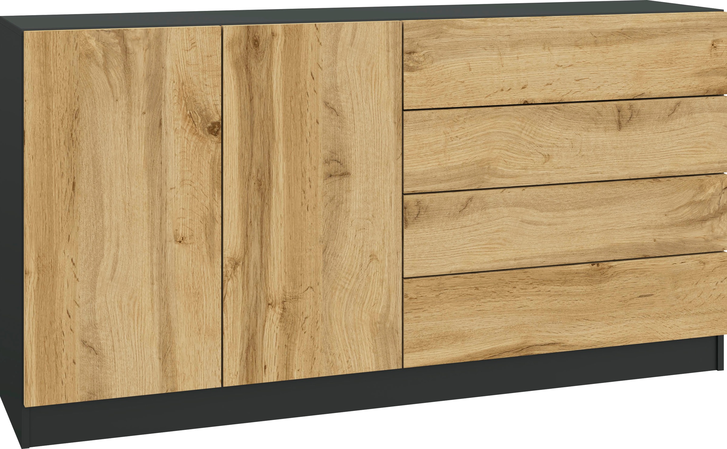 borchardt Möbel Sideboard "Vaasa, Kommode mit 2 Türen und 4 Schubkästen auf günstig online kaufen