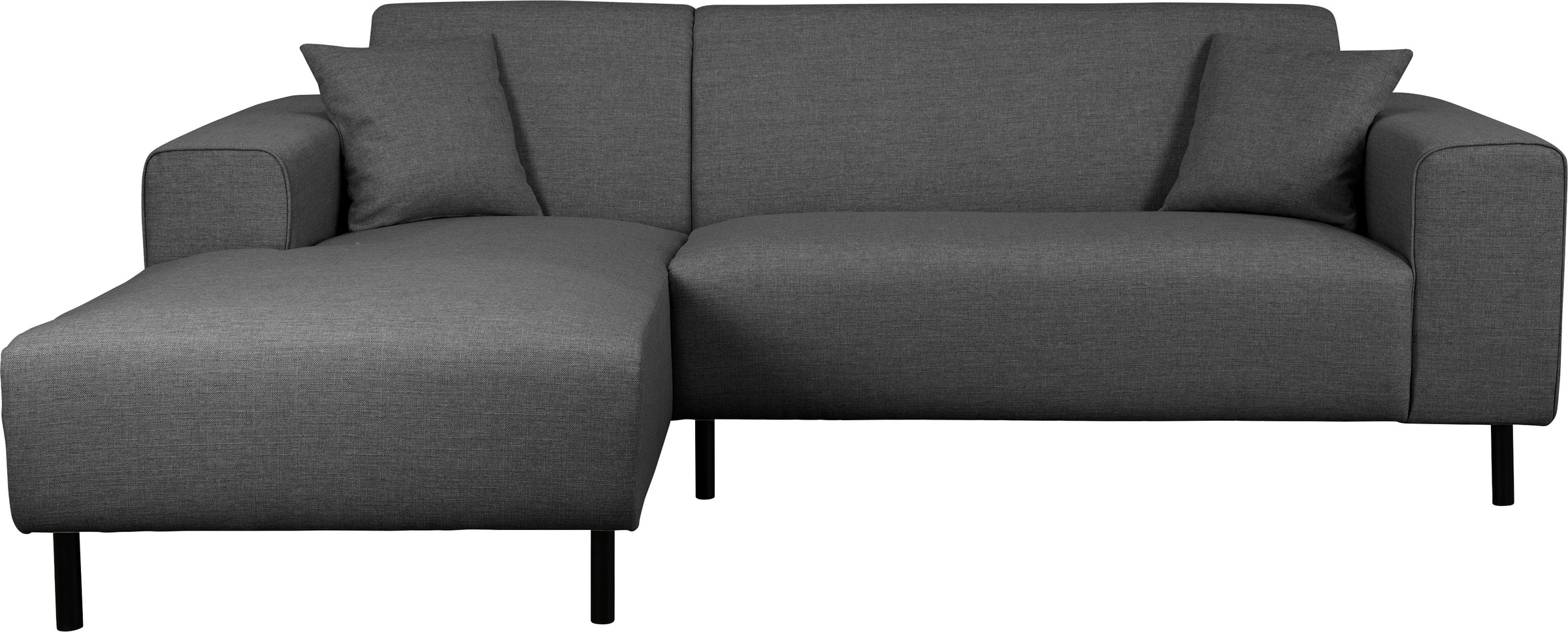 Home affaire Ecksofa »ARROS L-Form mit Wellenunterfederung, Maße B/T/H: 235/163/81 cm«, incl. Zierkissen, mit Recamiere rechts/links bestellbar, auch in Cord