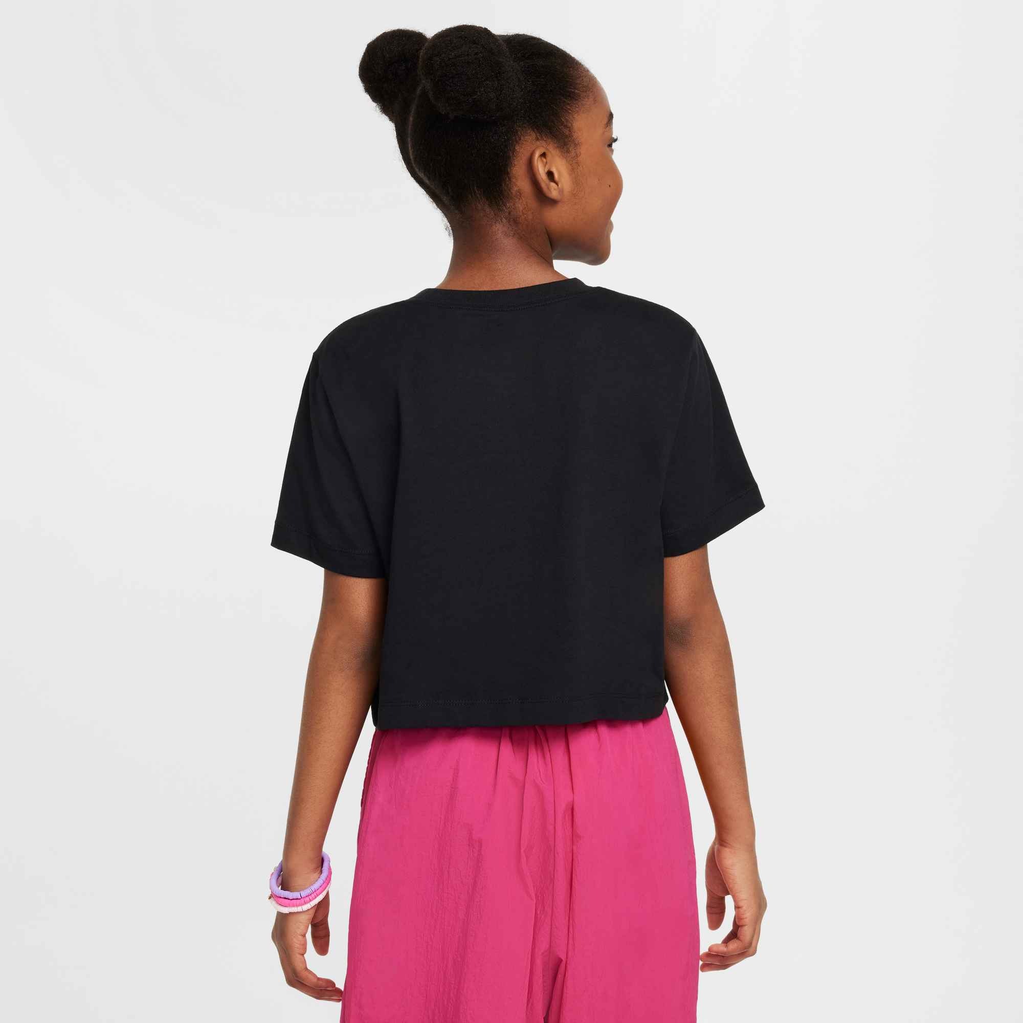 Nike Sportswear Laufshirt »Nike Sportswear Big Kids' (Girls') Cropped T-Shirt« für Teens, mit Rundhalsausschnitt, normale Länge, aus Baumwolle