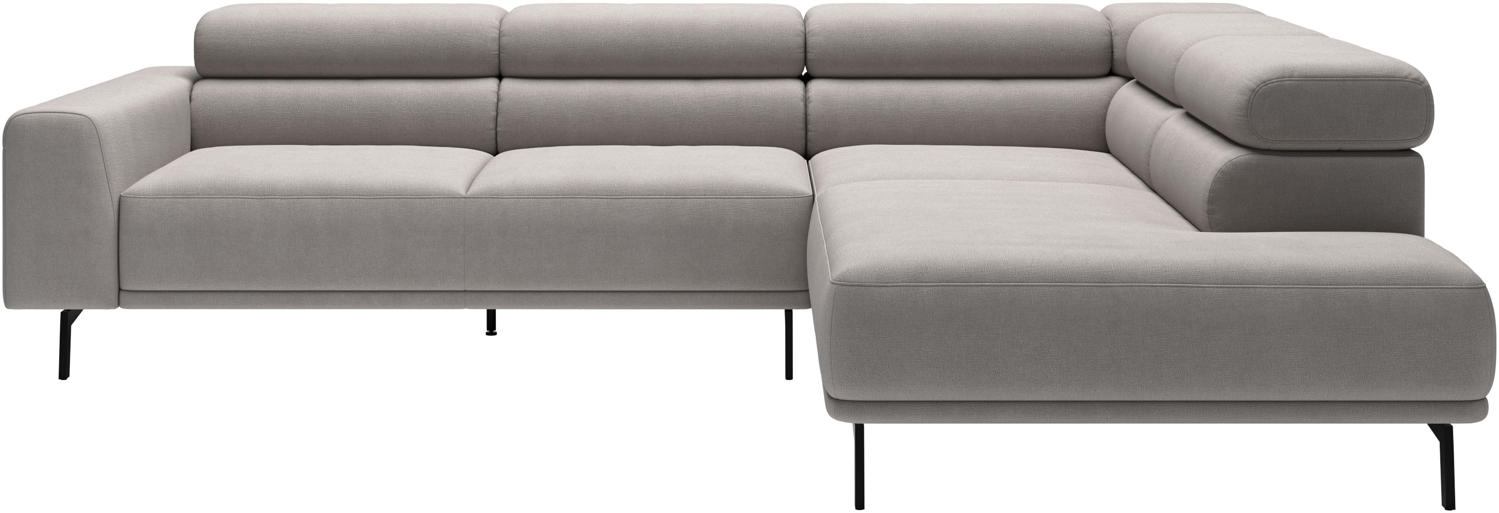 SCHÖNER WOHNEN-Kollektion "Tossa, Modernes Design trifft smarte Funktione, Breite 273 cm" Motorischer Sitzvorzug, Kopfteil-Funktion & Saugroboter-Höhe