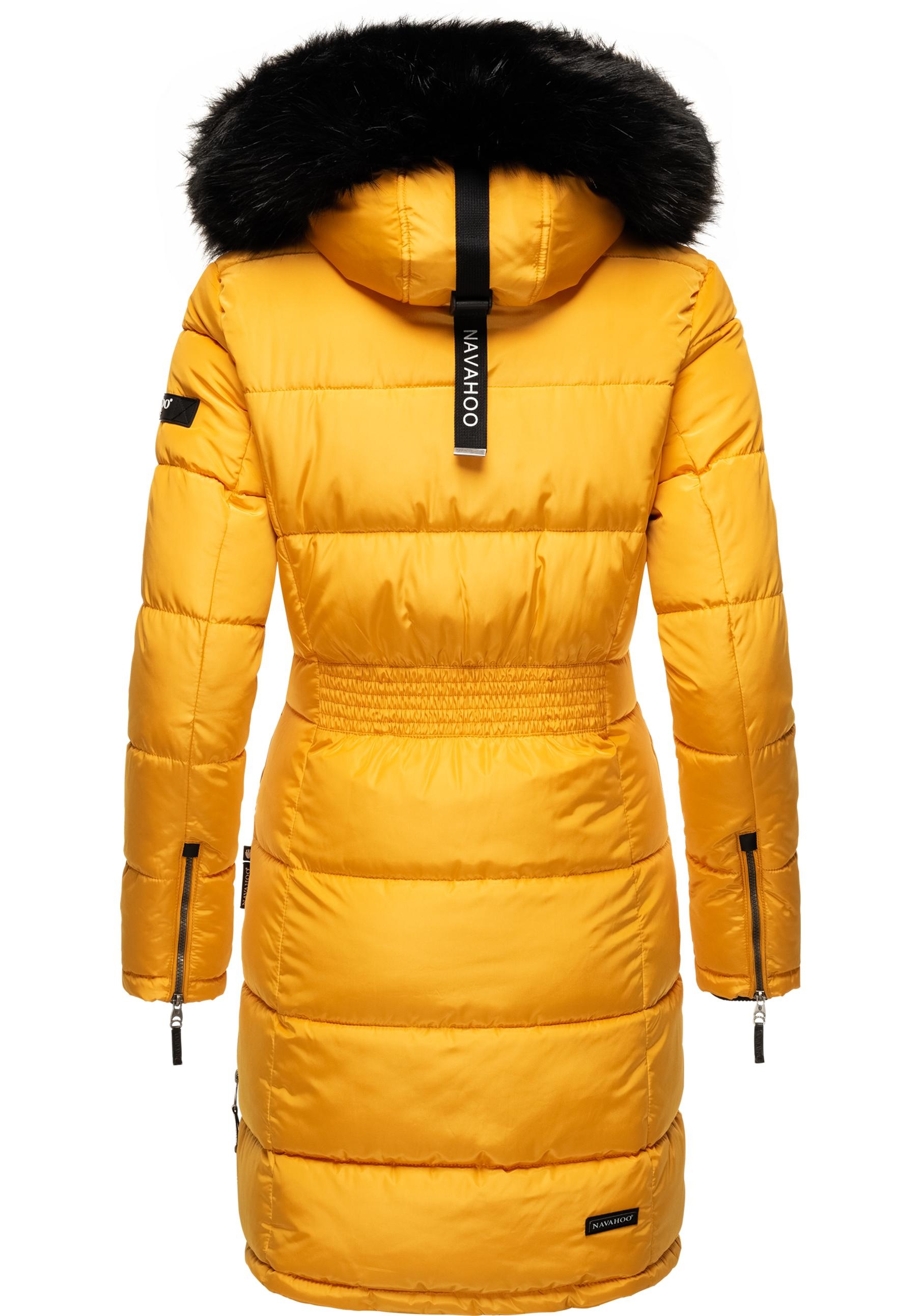 Navahoo Steppmantel »Sinja«, stylischer Winter Parka mit edlem Fellimitat