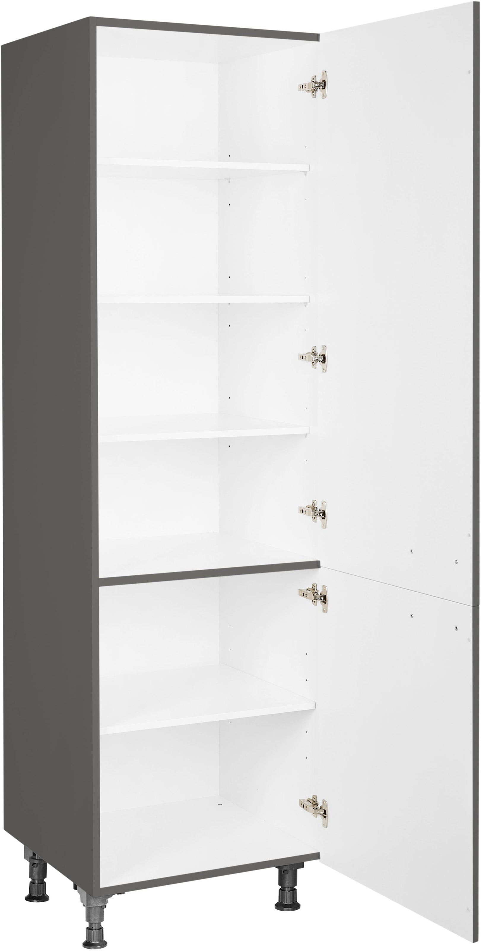 nobilia® Hochschrank »"Flash", Ausrichtung wählbar, mit zwei Türen, vormontiert,« Breite/Höhe: 60/216,6 cm