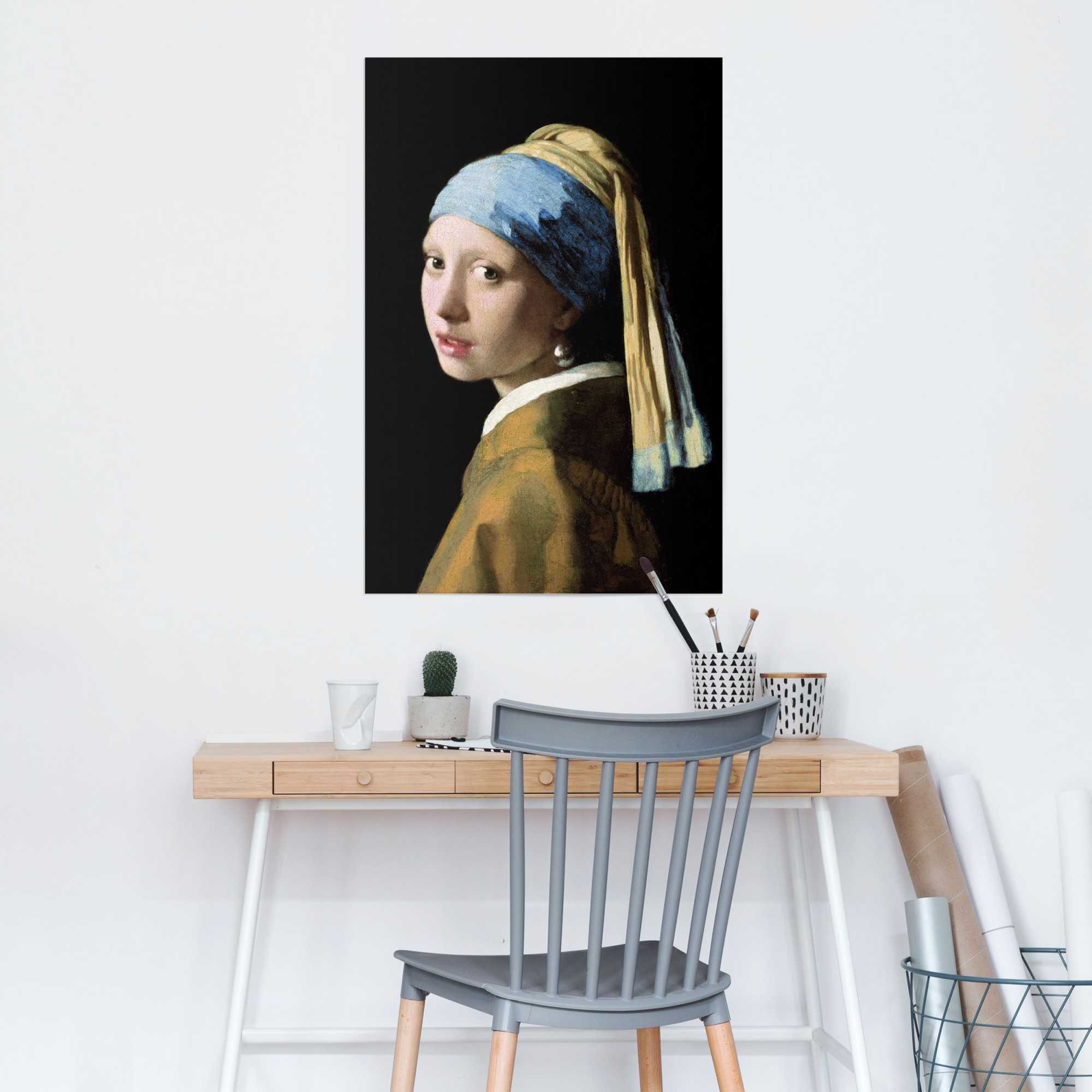 Thumbnail - Reinders Poster "Poster Das Mädchen mit dem Perlenohrgehänge Jan Vermeer" Menschen 1 Stk. tlg.