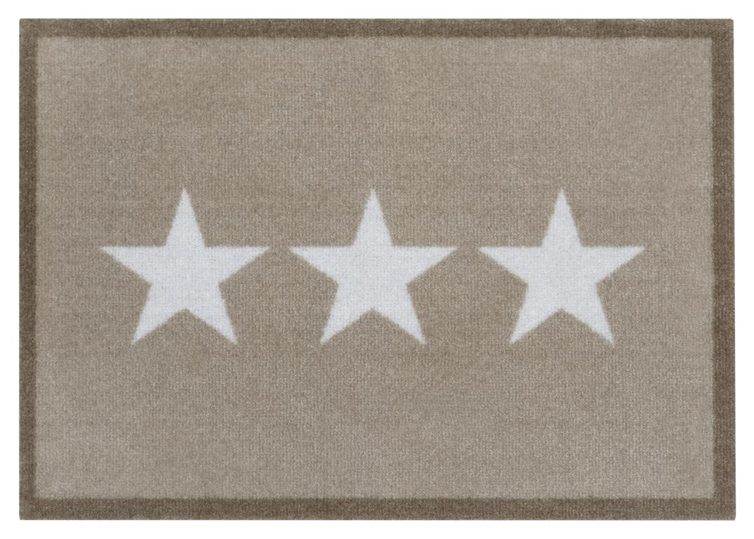 HANSE Home "Sterne, Türmatte" rechteckig 7 mm Höhe Schmutzfangmatte, Innen und Außen, Rutschfest, Wetterfest, Waschbar
