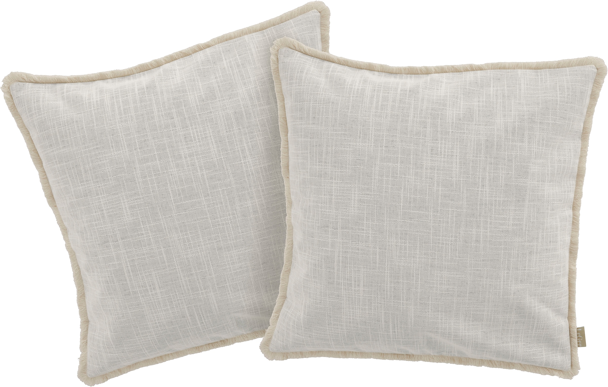 LeGer Home by Lena Gercke Dekokissen "Marusha" Leinenoptik, 50x50 Dekokisse günstig online kaufen