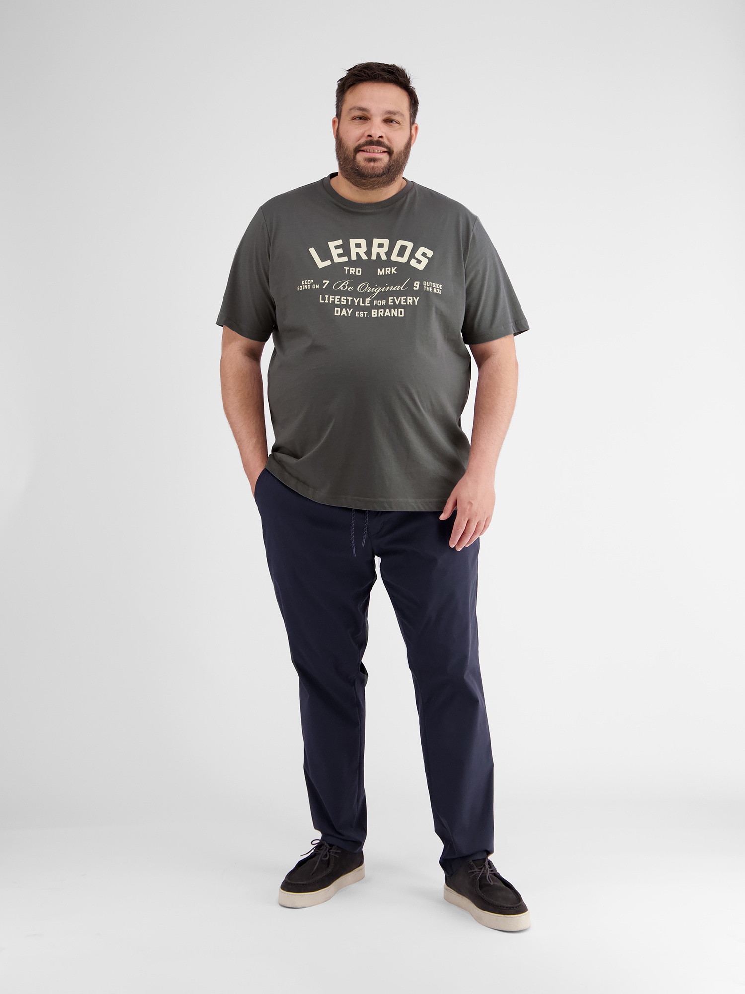 LERROS T-Shirt »LERROS T-Shirt mit Print in Übergrößen«