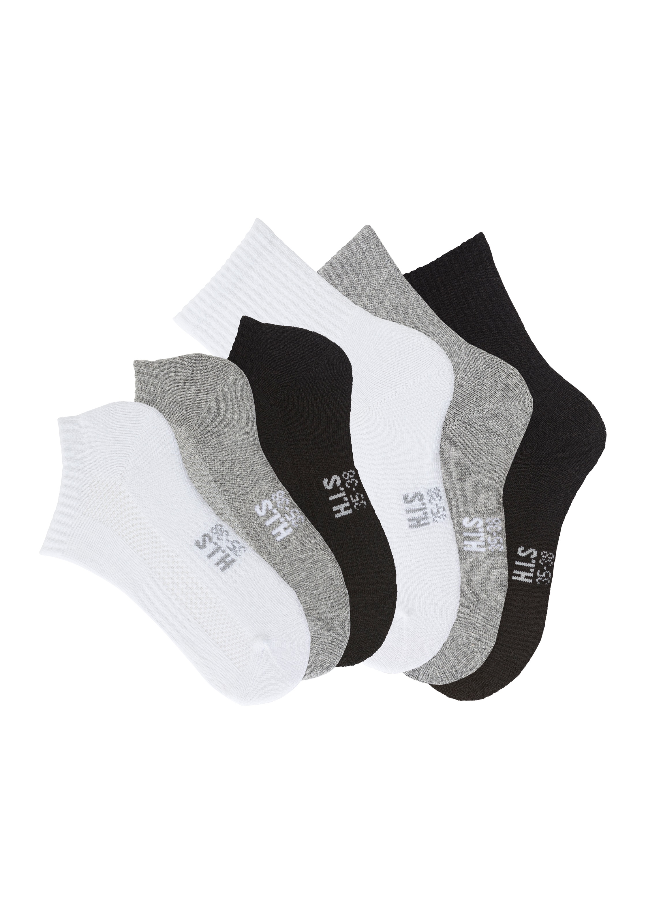 H.I.S Sportsocken Packung, 6 Paar tlg. Fitness Pack mit zwei Längen in eine günstig online kaufen