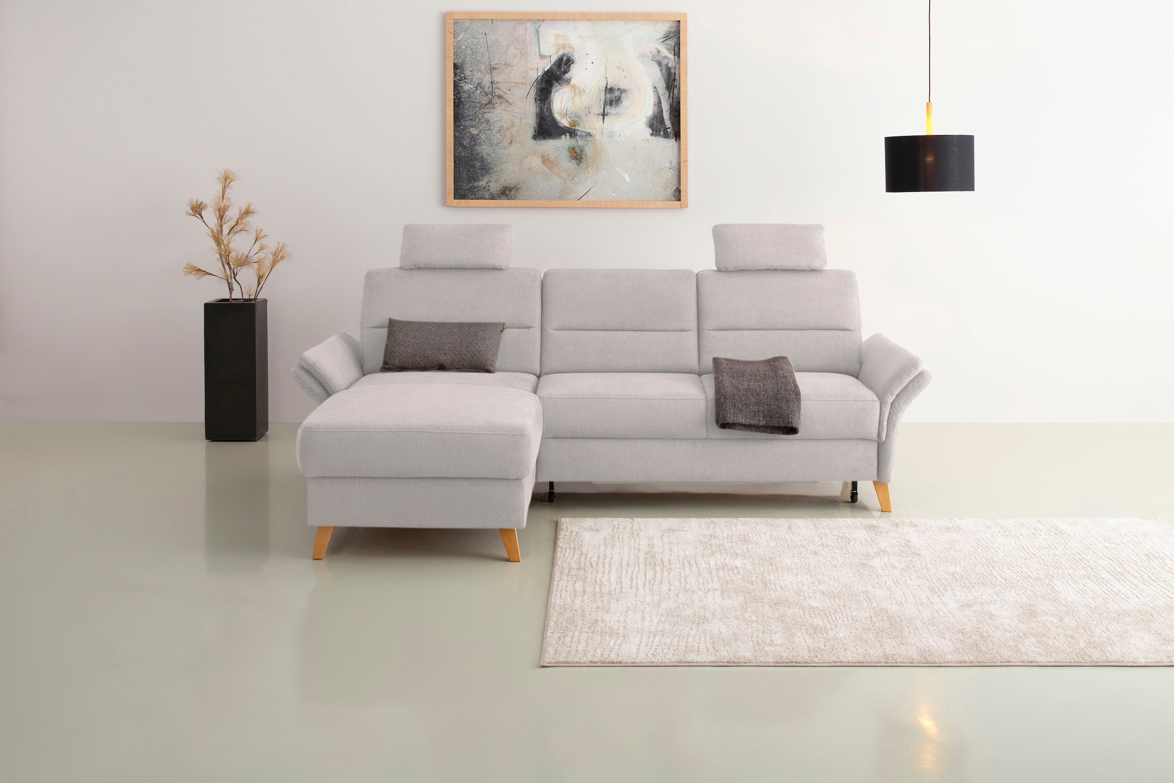 Home affaire Ecksofa "Westerland L-Form" Federkern-Polsterung, wahlweise mi günstig online kaufen