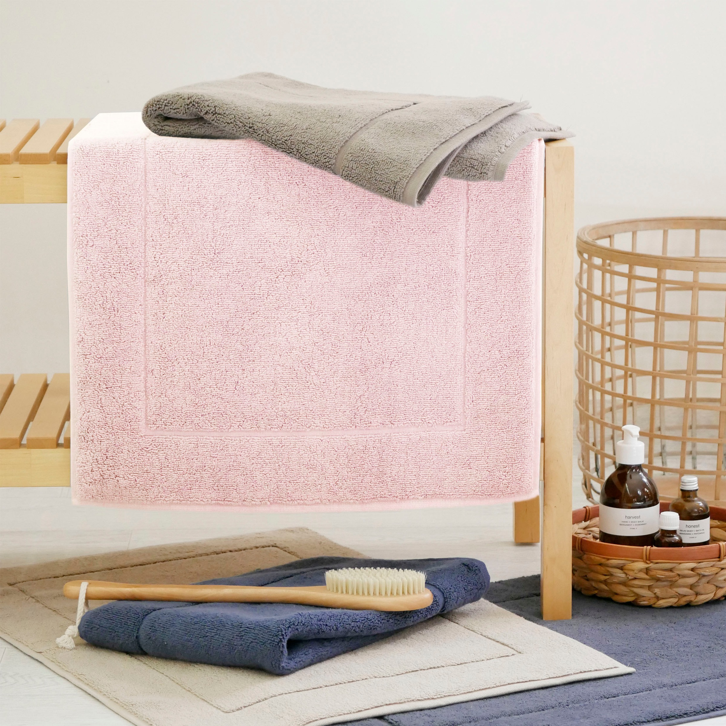 framsohn frottier Badematte "Uni Basic Hotelmatte" Höhe 11 mm beidseitig nu günstig online kaufen