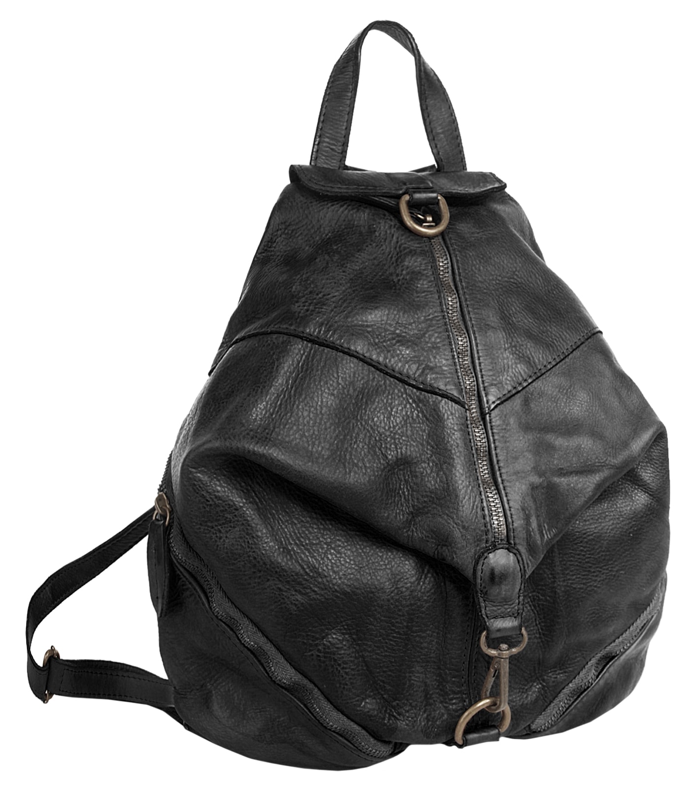 Samantha Look Cityrucksack, echt Leder, Made in Italy