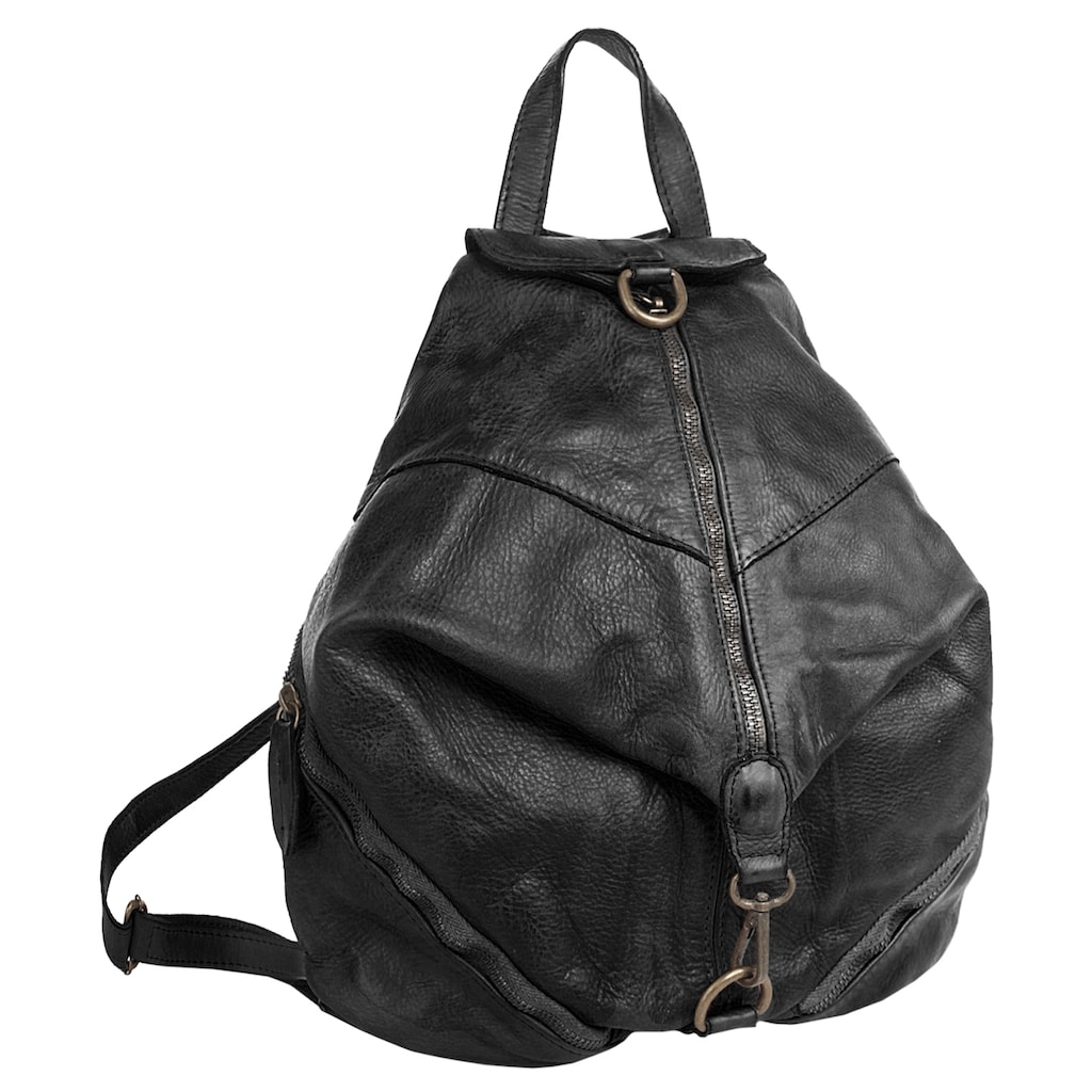 Samantha Look Cityrucksack, echt Leder, Made in Italy