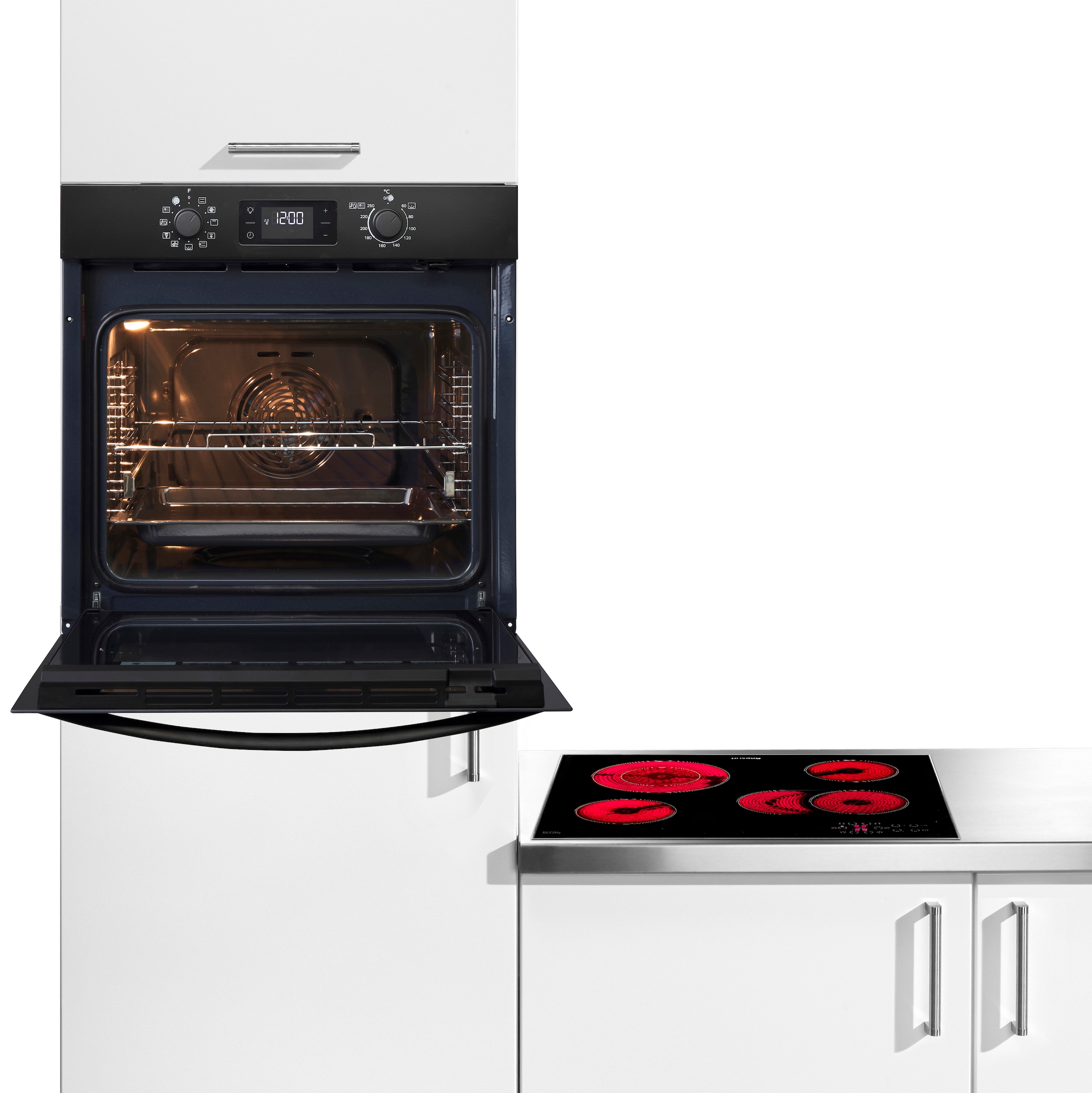 Privileg Backofen-Set »PBA285PU1K« Set, 2 Stk. tlg. Hydrolyse & Pyrolyse - zwei Reinigungsfunktionen für jeden Bedarf