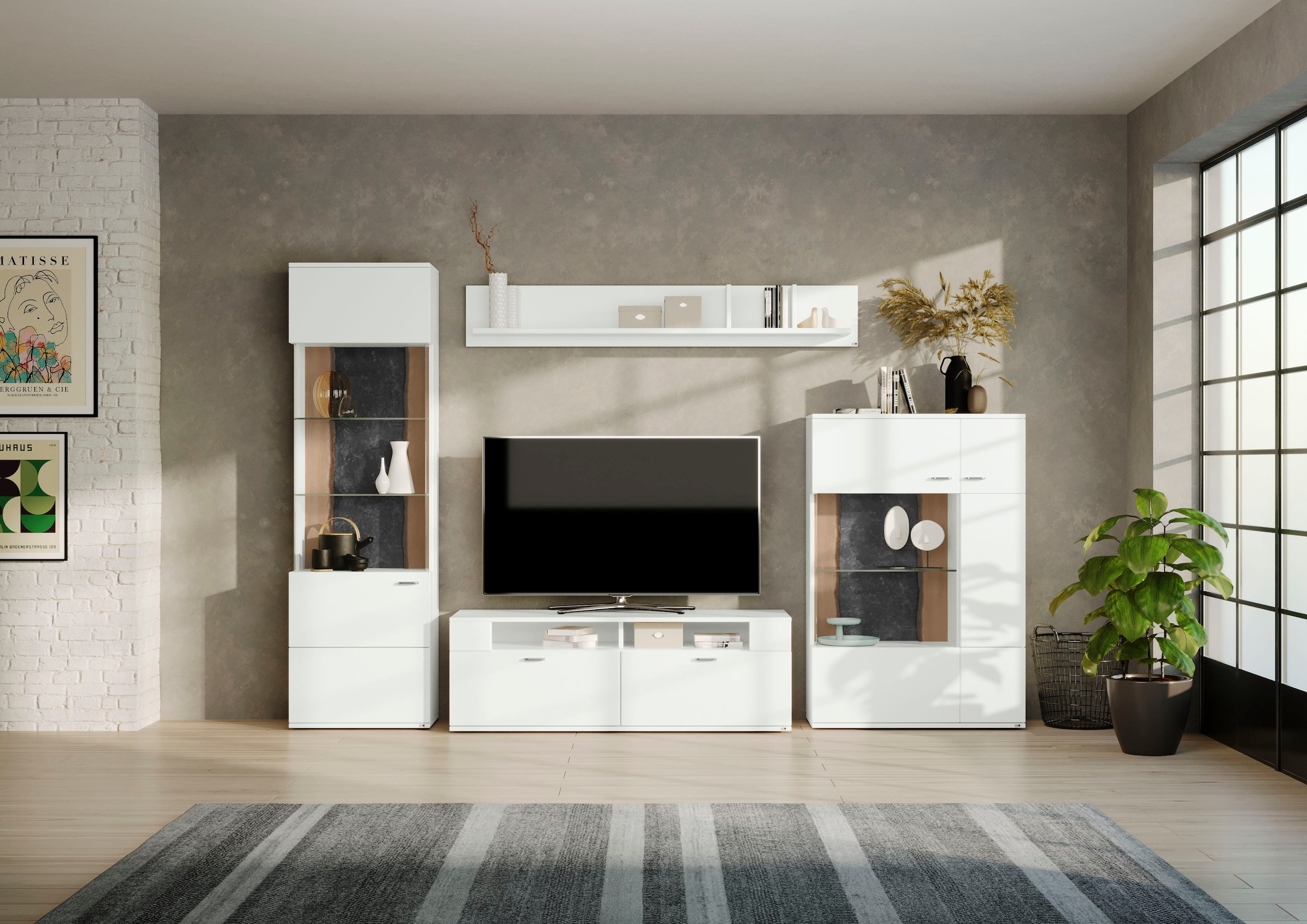 set one by Musterring Wohnwand "TACOMA" Set, 4 Stk. tlg. günstig online kaufen