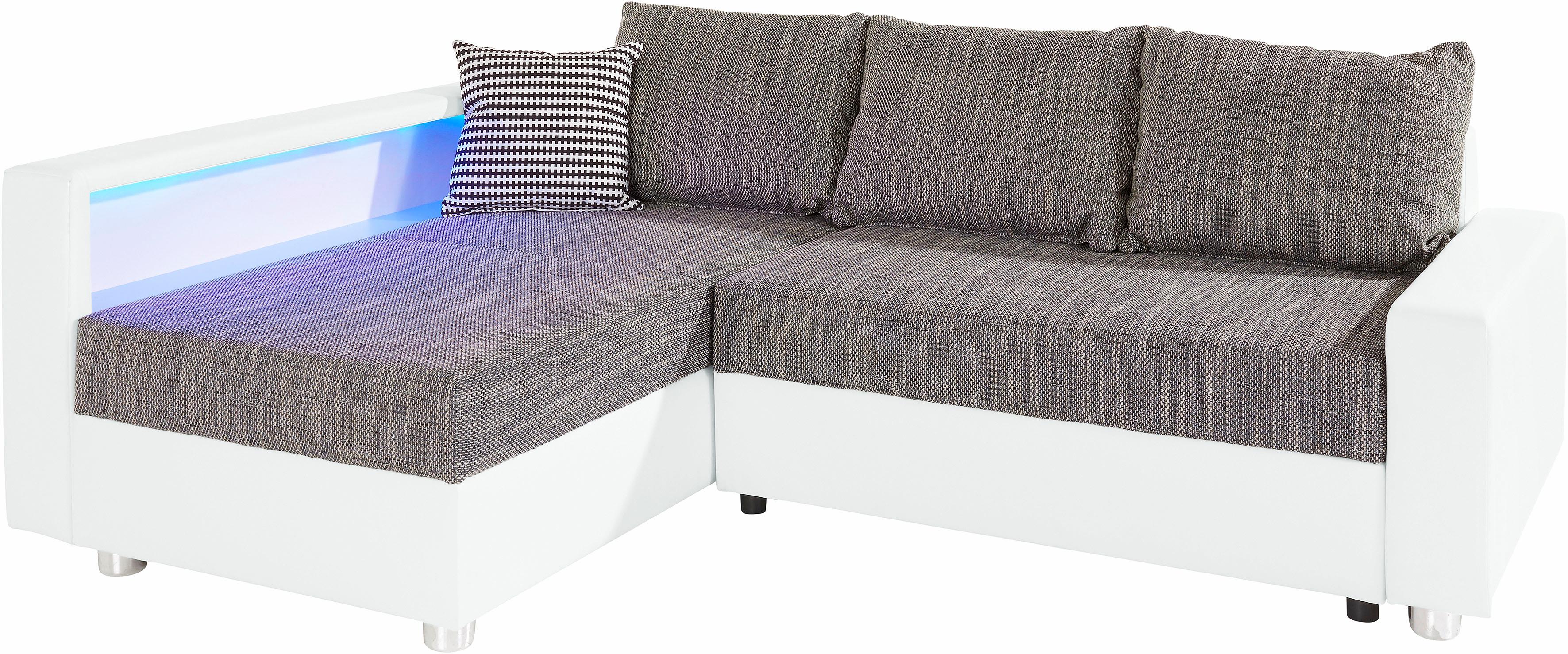 Thumbnail - COLLECTION AB Ecksofa "Relax L-Form", inklusive Bettfunktion, Federkern, wahlweise mit RGB-LED-Beleuchtung