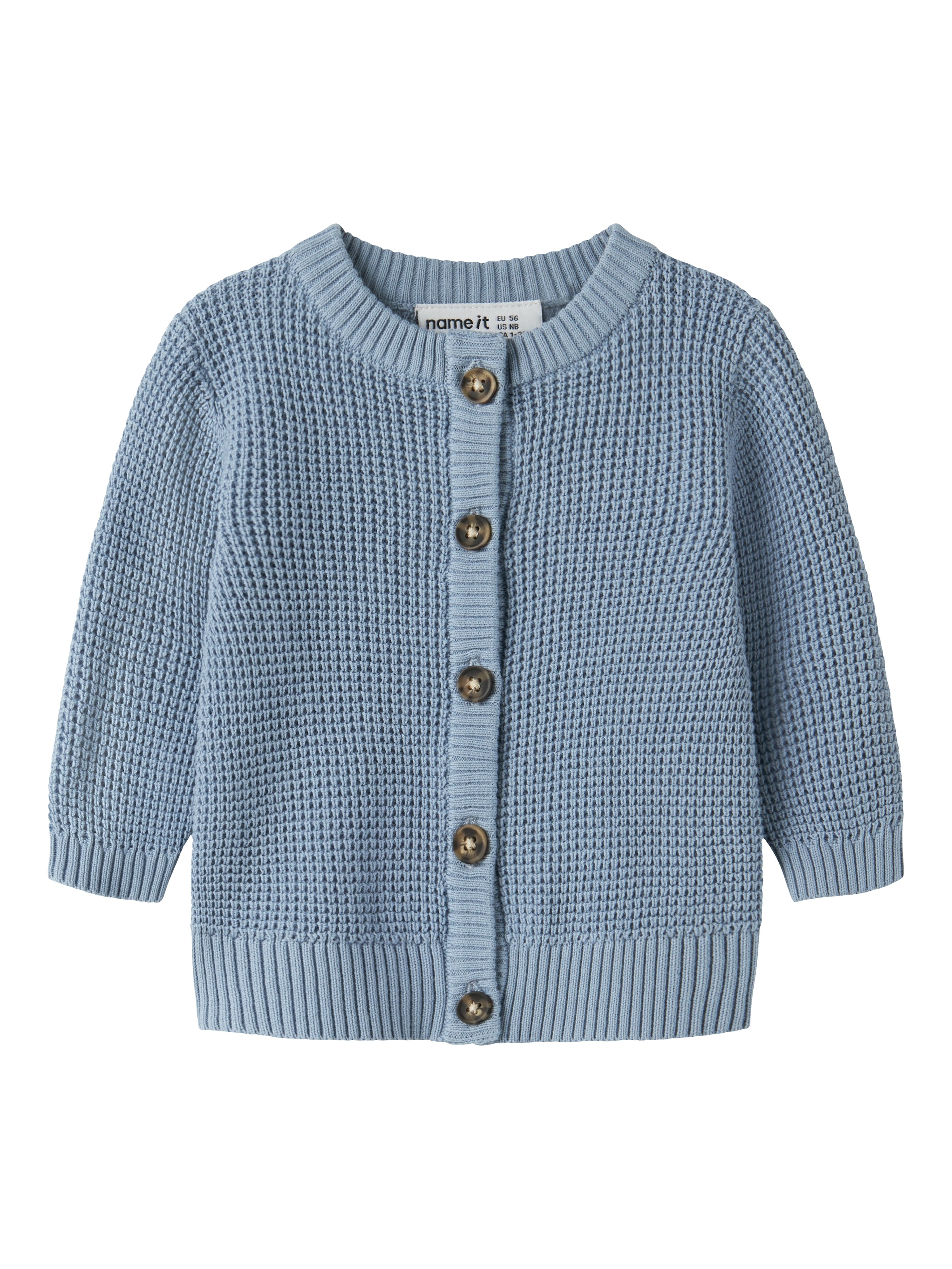 Name It Strickjacke "NBNBUBBA LS KNIT CARD NOOS" in dezent strukturierter Qualität