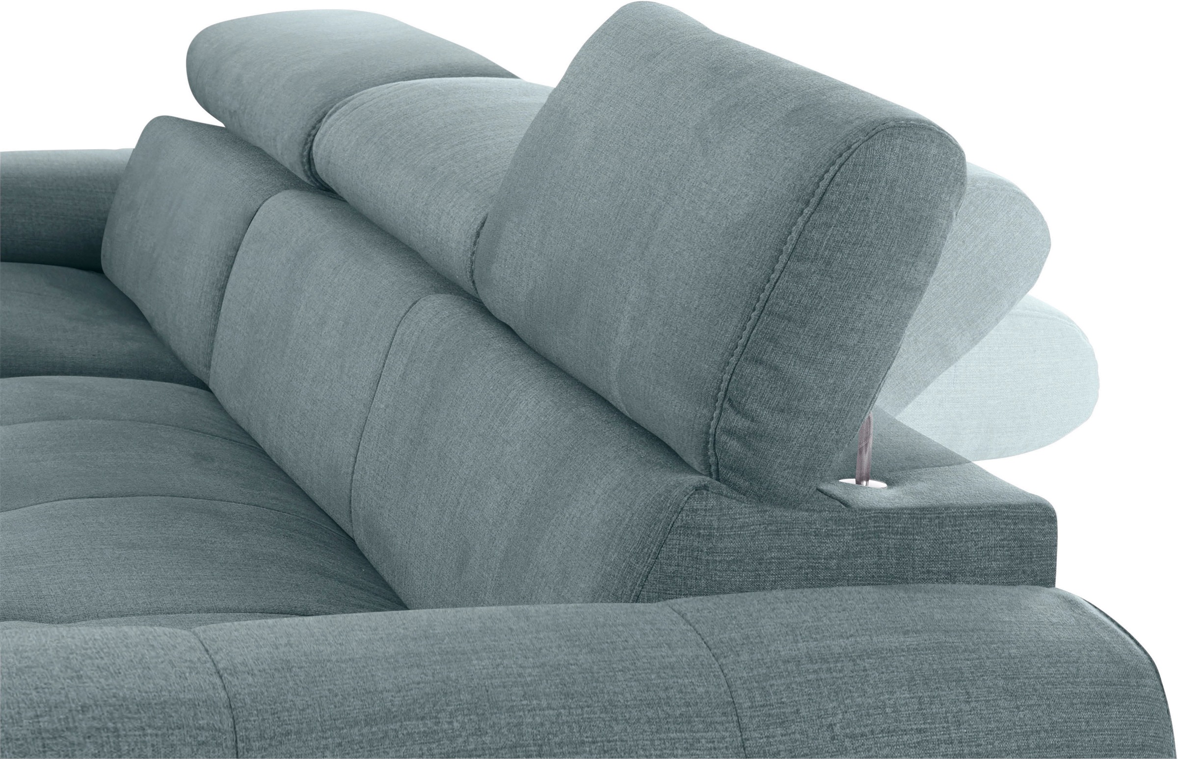 COTTA Ecksofa »Mia L-Form«, 3-tlg.-Kissen-Set, Recamiere, wahlweise mit oder ohne RGB-Beleuchtung