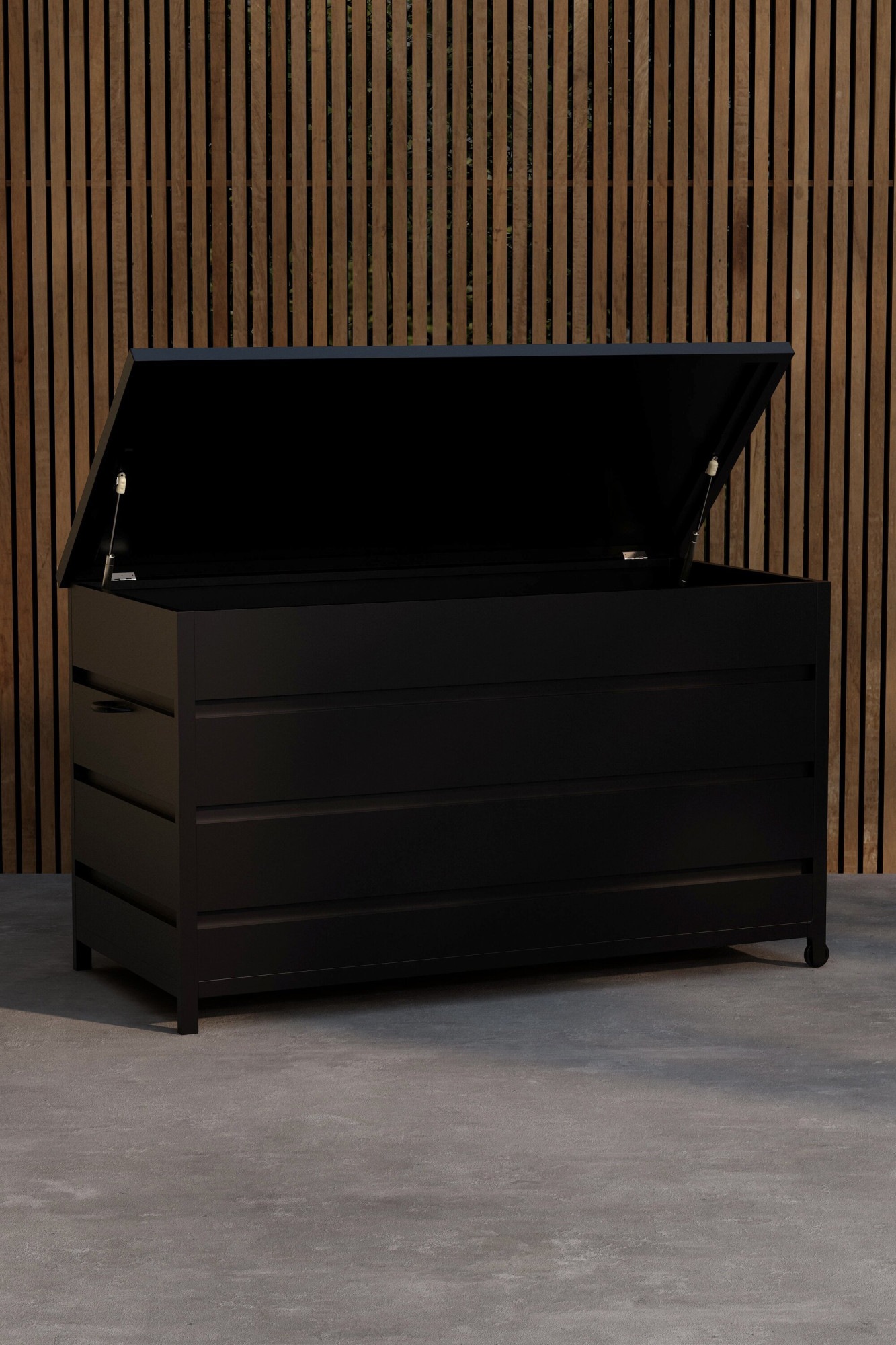 Venture Home Truhe »Nisis, funktionale Aufbewahrungsbox für praktische Aufbewahrung« Kissenbox, mit Stauraum, Aluminiumgestell, stabil, vielseitig