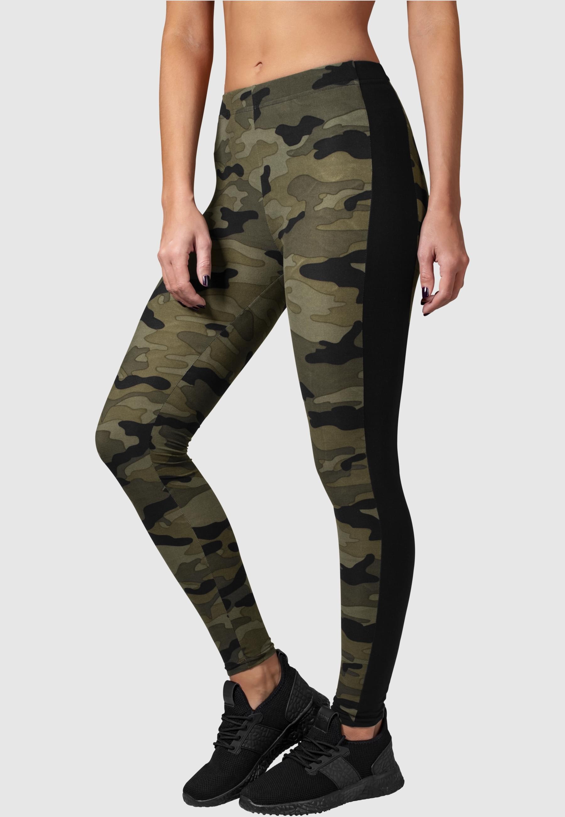 URBAN CLASSICS Leggings »Urban Classics Damen Ladies Camo Stripe Leggings«, (1 tlg.)