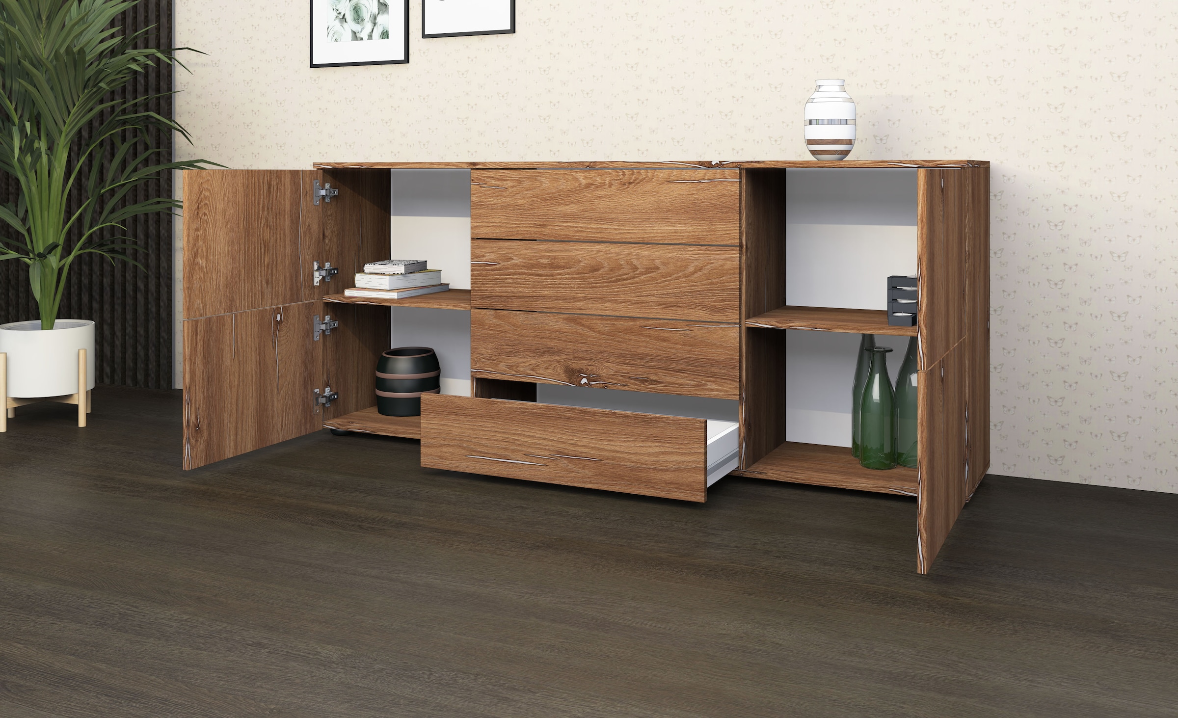 borchardt Möbel Kommode »Rova«, Breite 166 cm