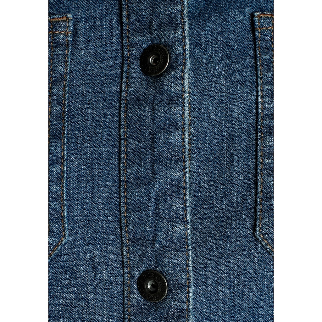 Arizona Jeansjacke »Shacket Denim - Hemdjacke«, Weiter geschnitten