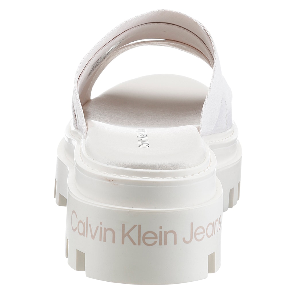 Calvin Klein Jeans Pantolette »BRITNEY 11T«, mit trendiger Plateausohle mit Profil