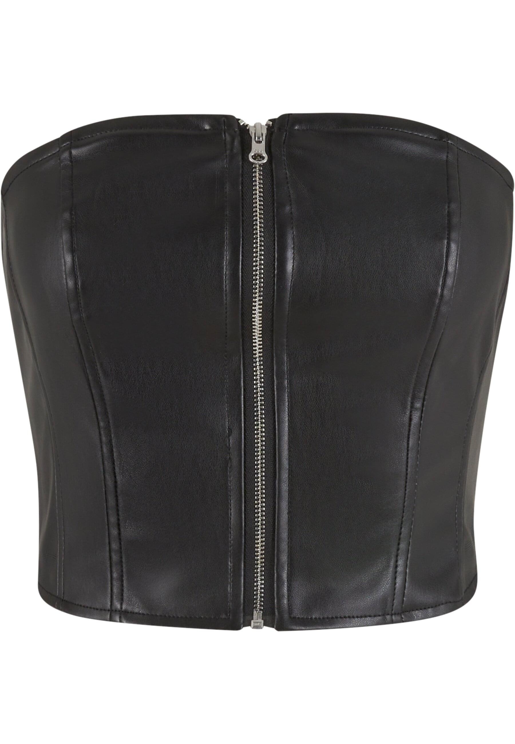 URBAN CLASSICS Muskelshirt "Urban Classics Ladies Synthetic Leather Bandeau günstig online kaufen