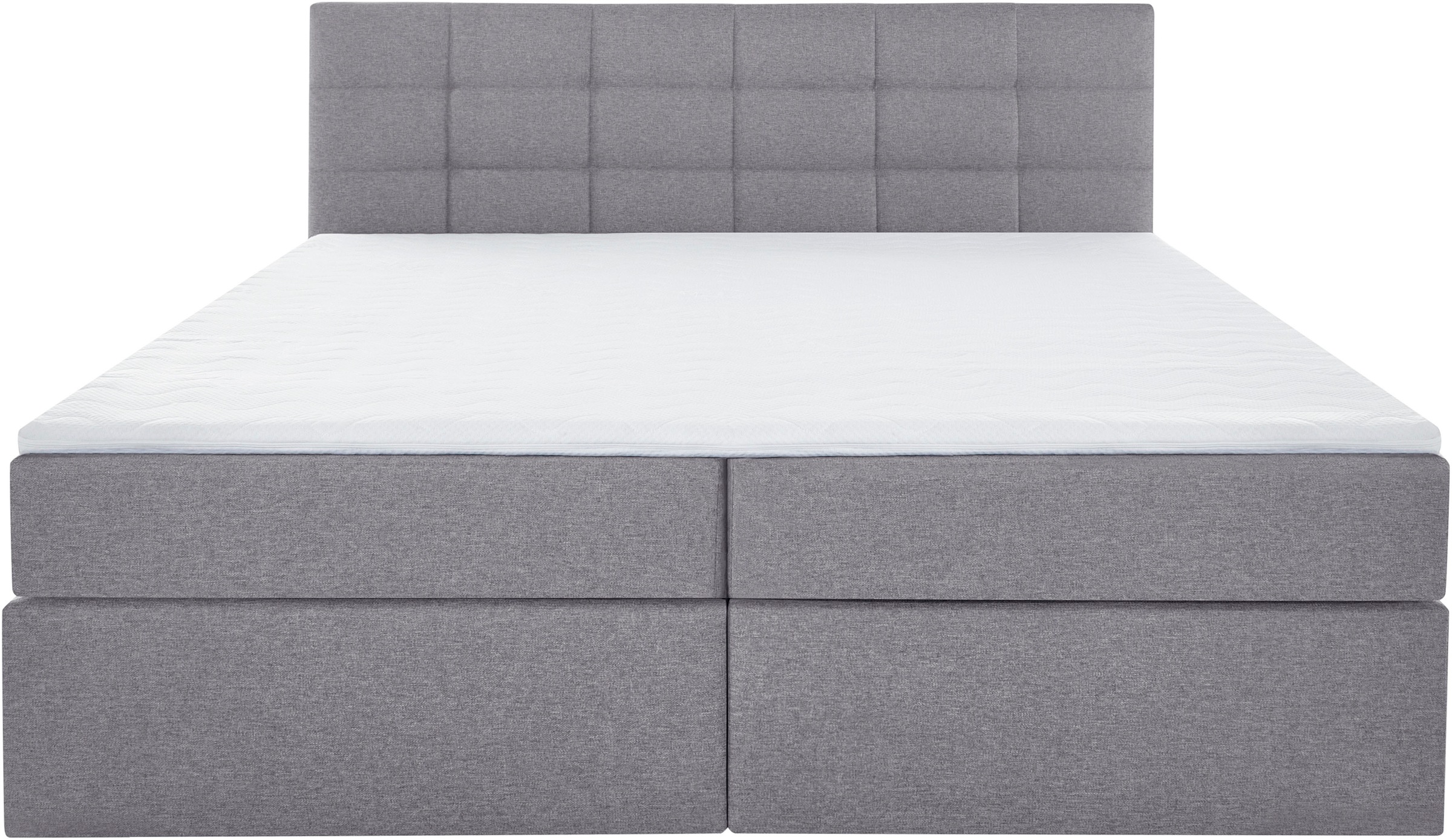 Boxbett HOME AFFAIRE "Ovalo auch in Überlänge erhältlich", grau, B:214cm L:210cm, Komplettbetten, Boxspringbett, wahlweise mit Bettkasten, in H2, H3 & H4 erhältlich, Topseller 8