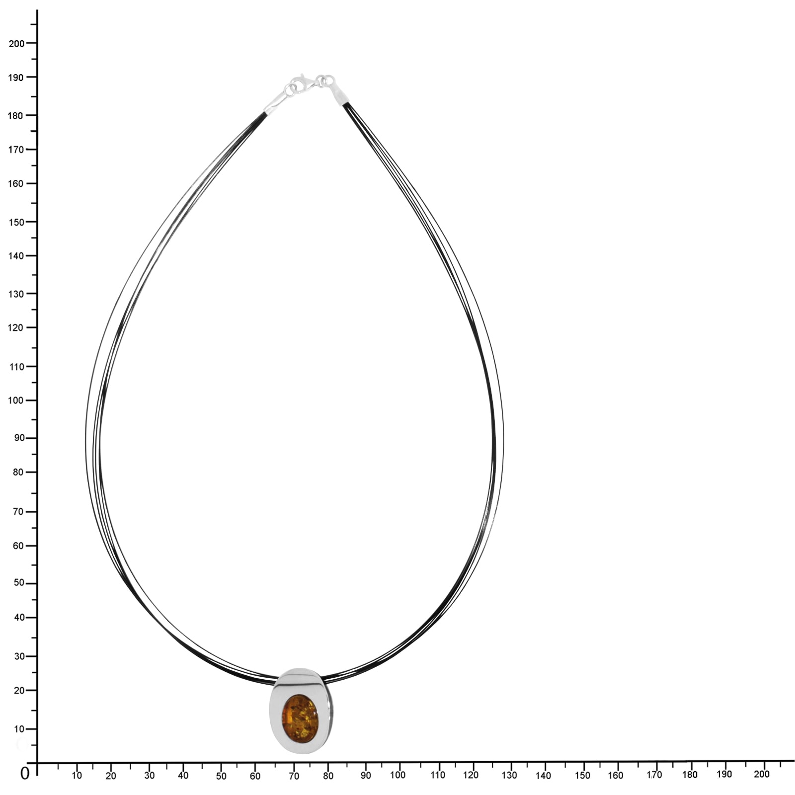 OSTSEE-SCHMUCK Halsreif »Ostsee-Schmuck Halsreif mit Anhänger Gleiter-Rabea«, (2 tlg.)