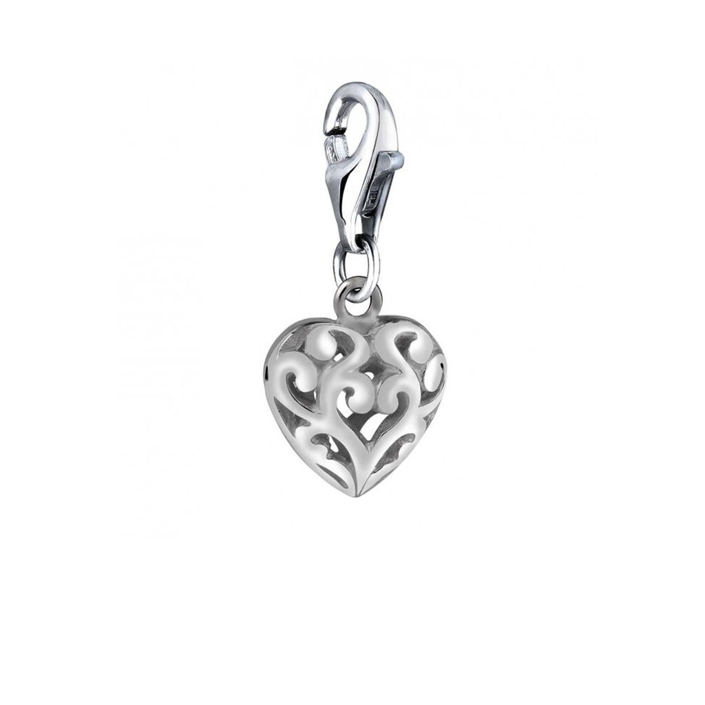 Nenalina Charm-Einhänger »Herz Ornament Anhänger Love liebe 925 Silber«