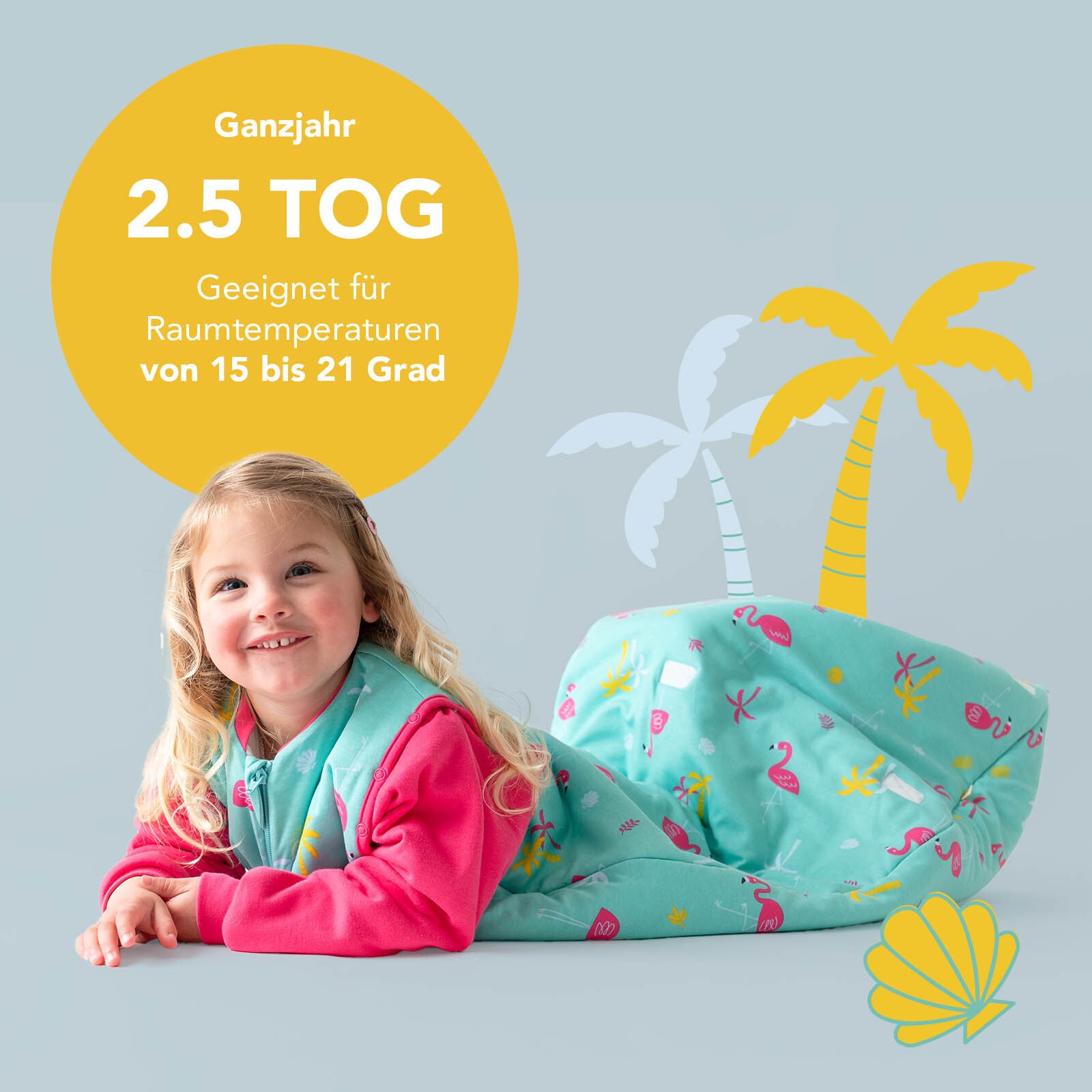 Schlummersack Babyschlafsack »Schlafsack ohne Füßen 2.5 Tog«
