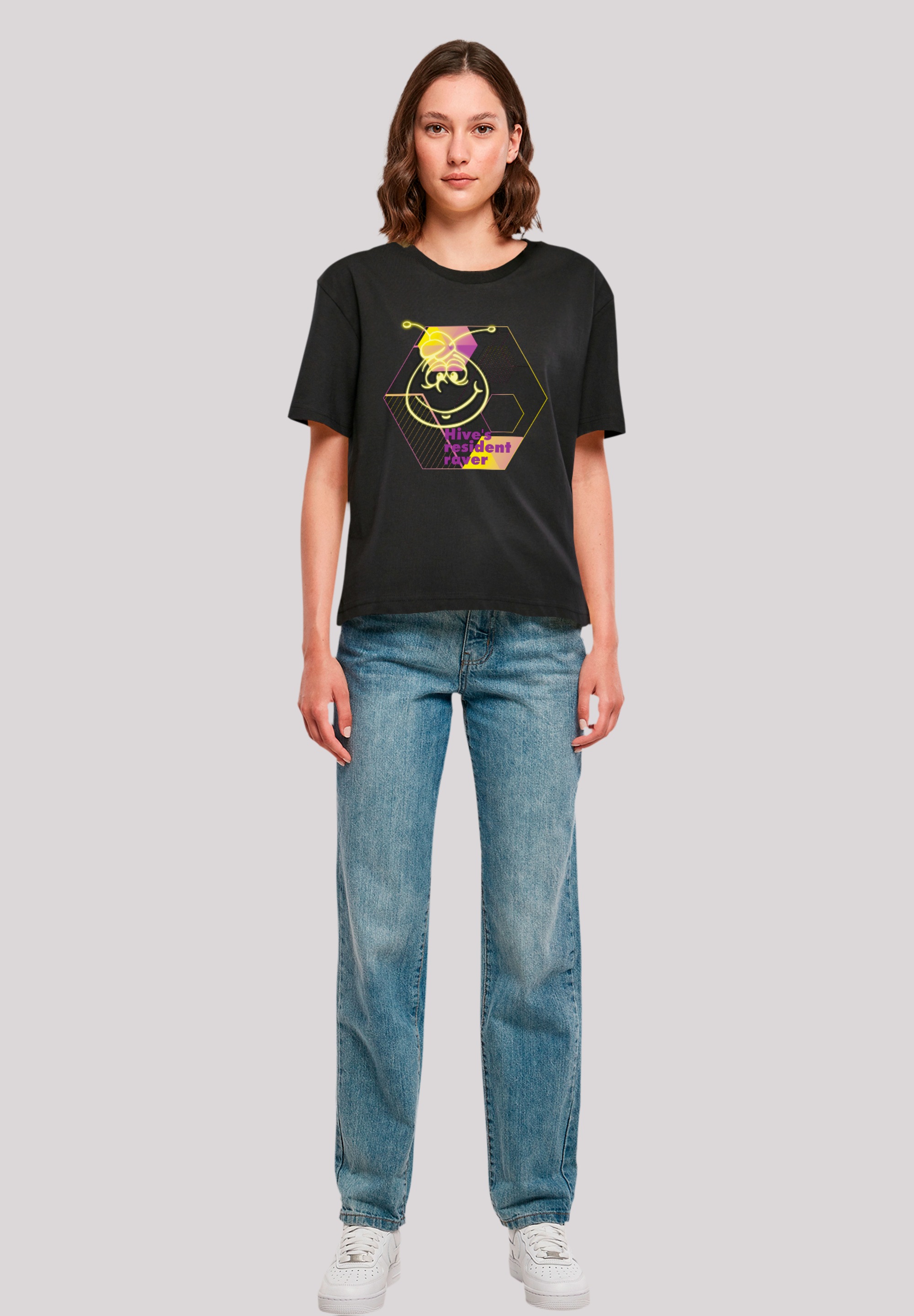 F4NT4STIC T-Shirt »Die Biene Maja Hives Resident Raver«, Retro, Heroes of Childhood, TV Serie