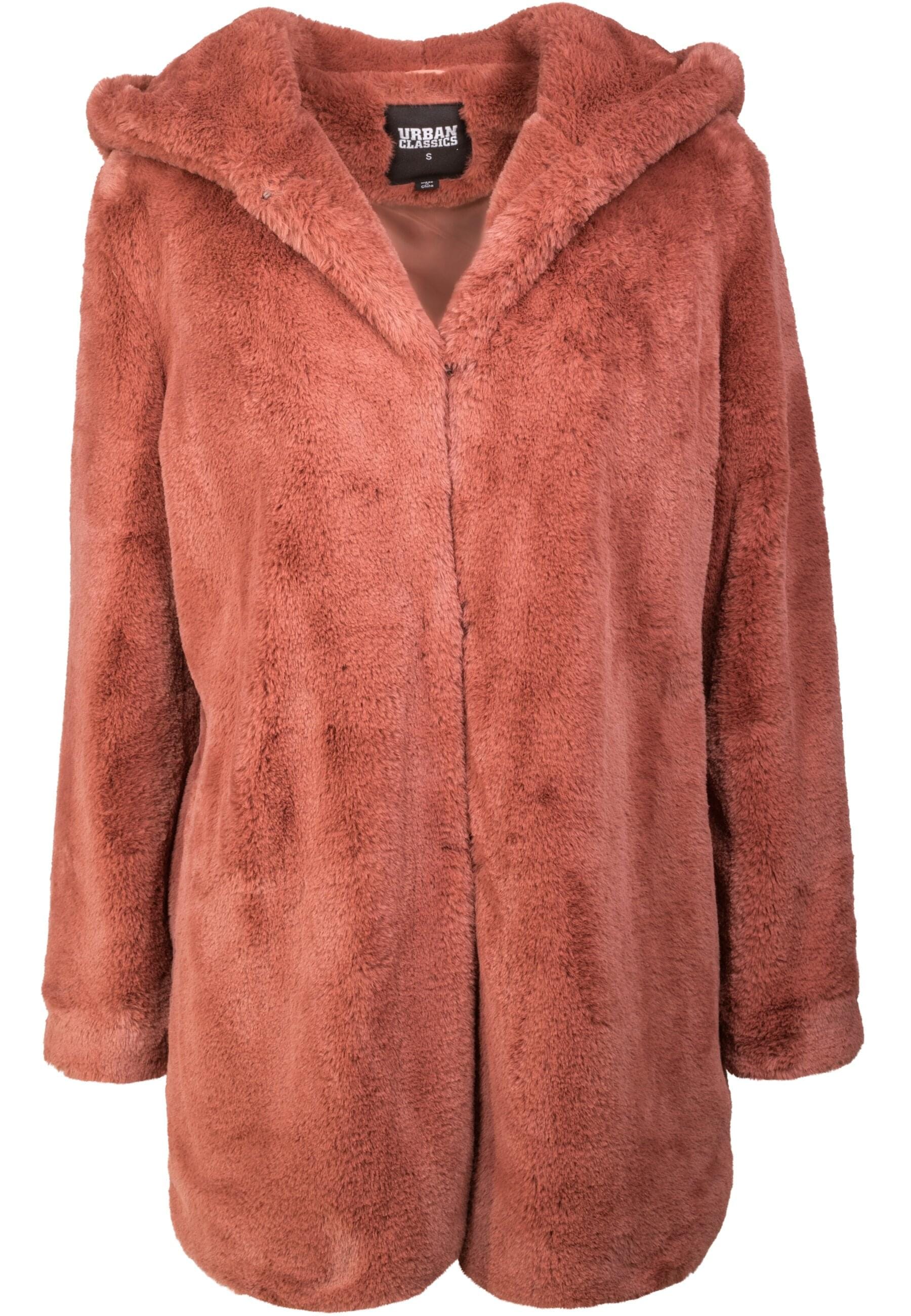 URBAN CLASSICS Parka "Urban Classics Damen Ladies Hooded Teddy Coat" 1 Stk. günstig online kaufen