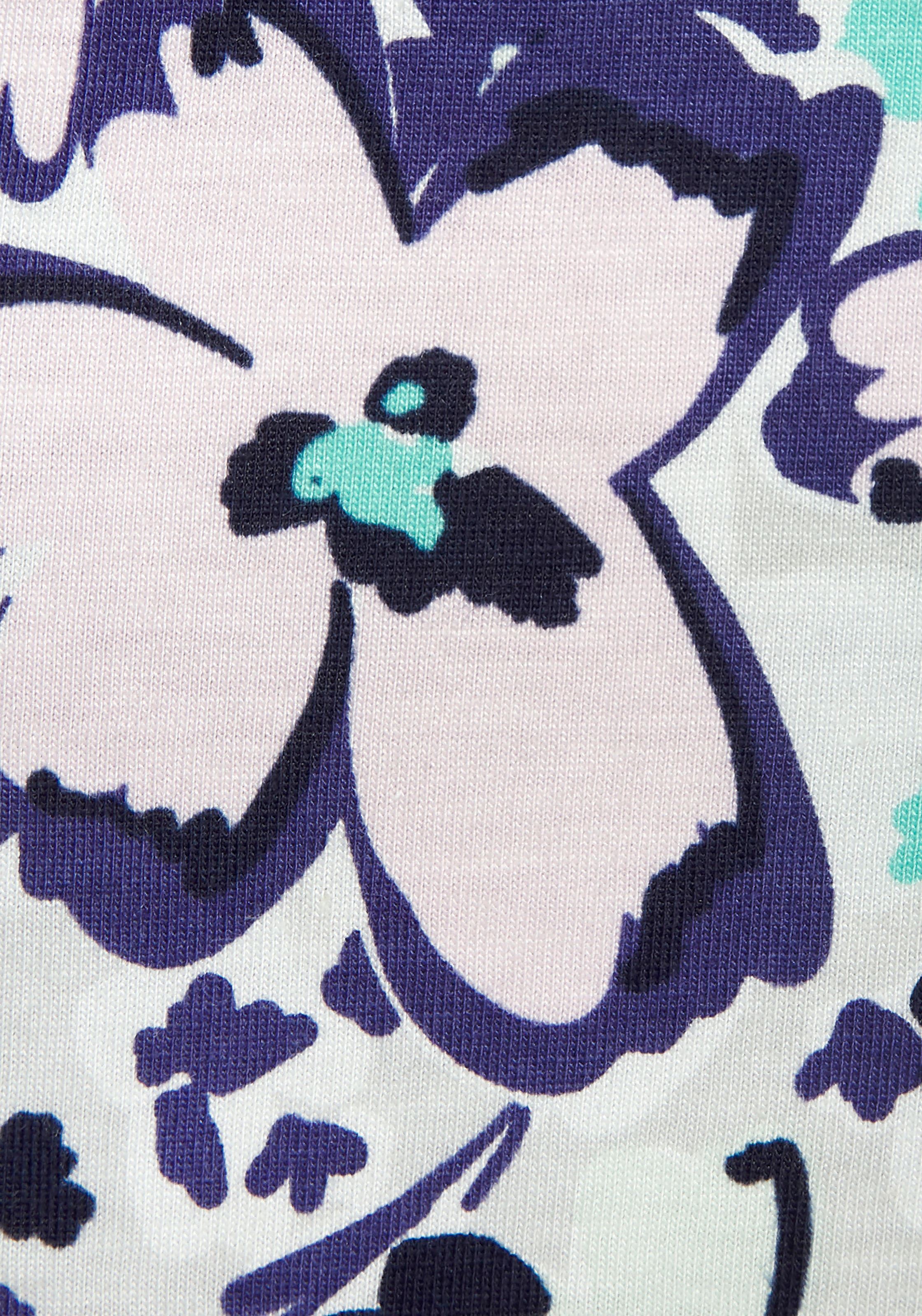 s.Oliver Pyjamashorts, mit schönem Allover-Print