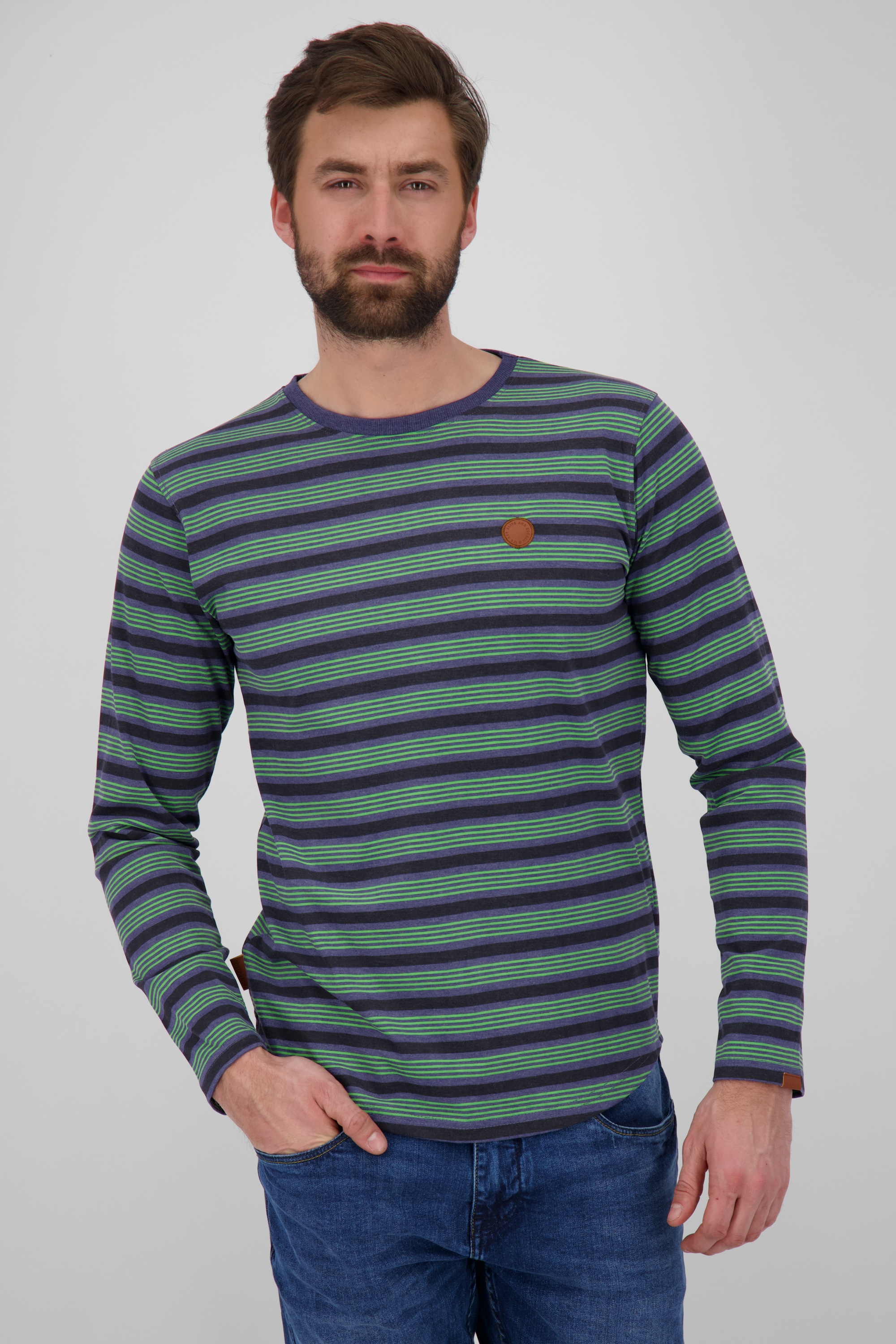 Alife & Kickin Langarmshirt »ALIFE AND KICKIN AlexAK B Longsleeve Herren Langarmshirt«