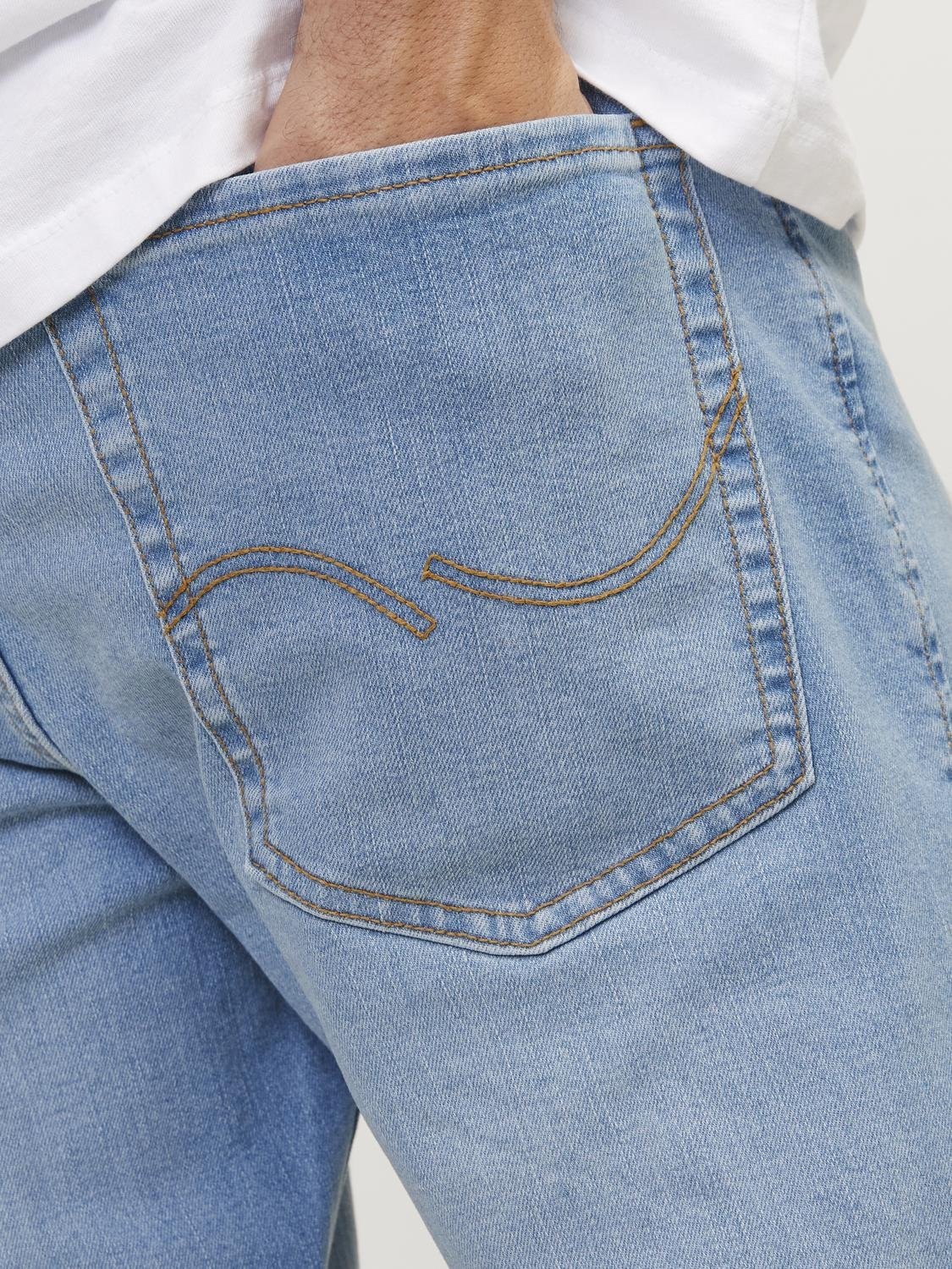 Jack & Jones Tapered-fit-Jeans »JJIMIKE JJORIGINAL SQ 223«, Stonewashed für einen Used-Look mit Faded-Effekten
