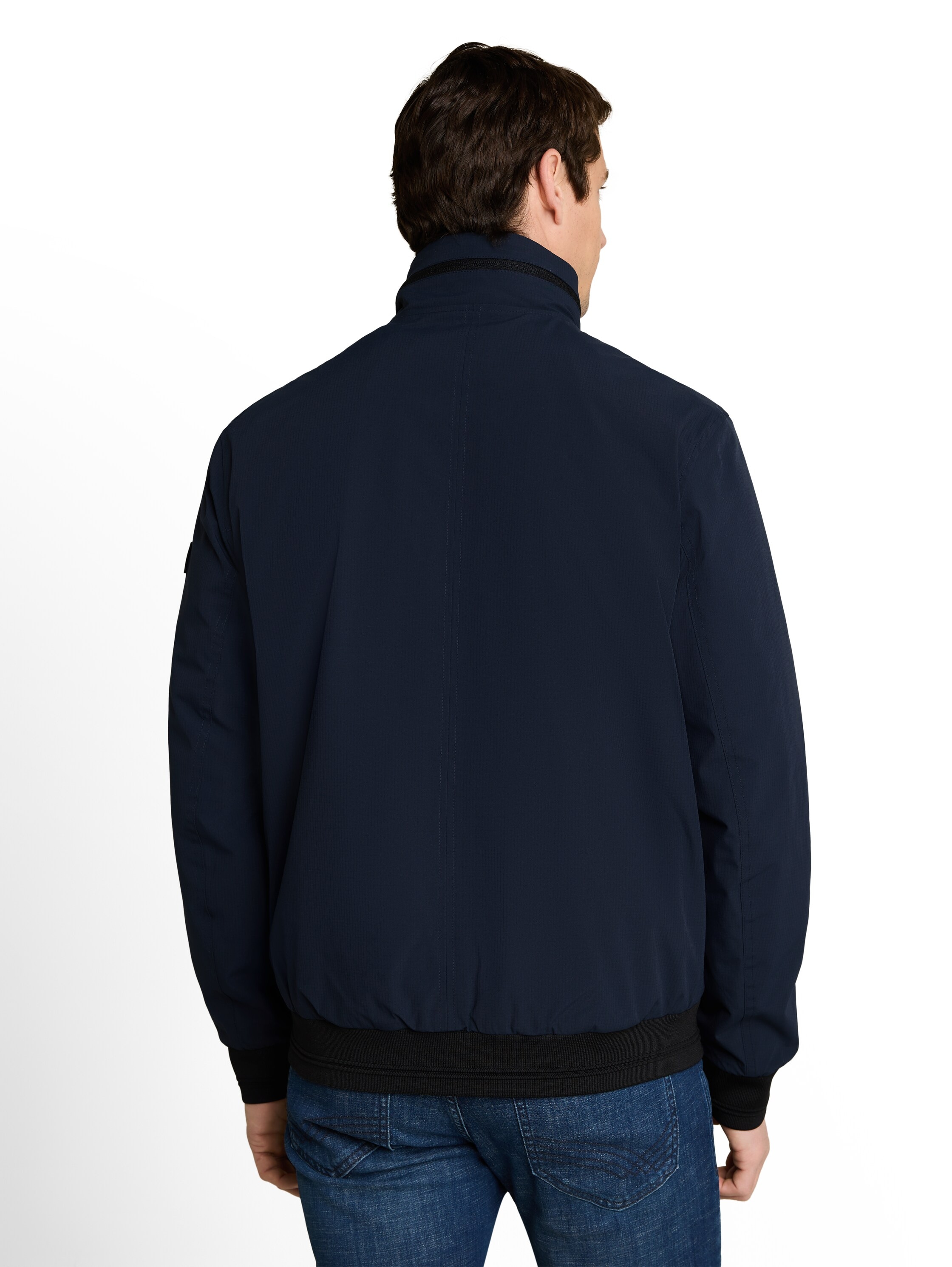 TOM TAILOR Blouson ohne Kapuze Sweatjacke mit Reißverschluss