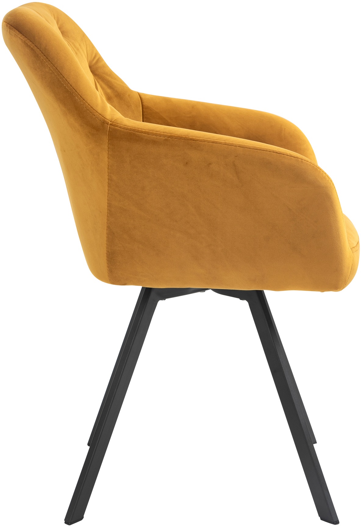 SalesFever Essgruppe, (Set, 5 tlg.), Stühle mit 360° Drehplatte unter der Sitzfläche, mit echter Baumkante
