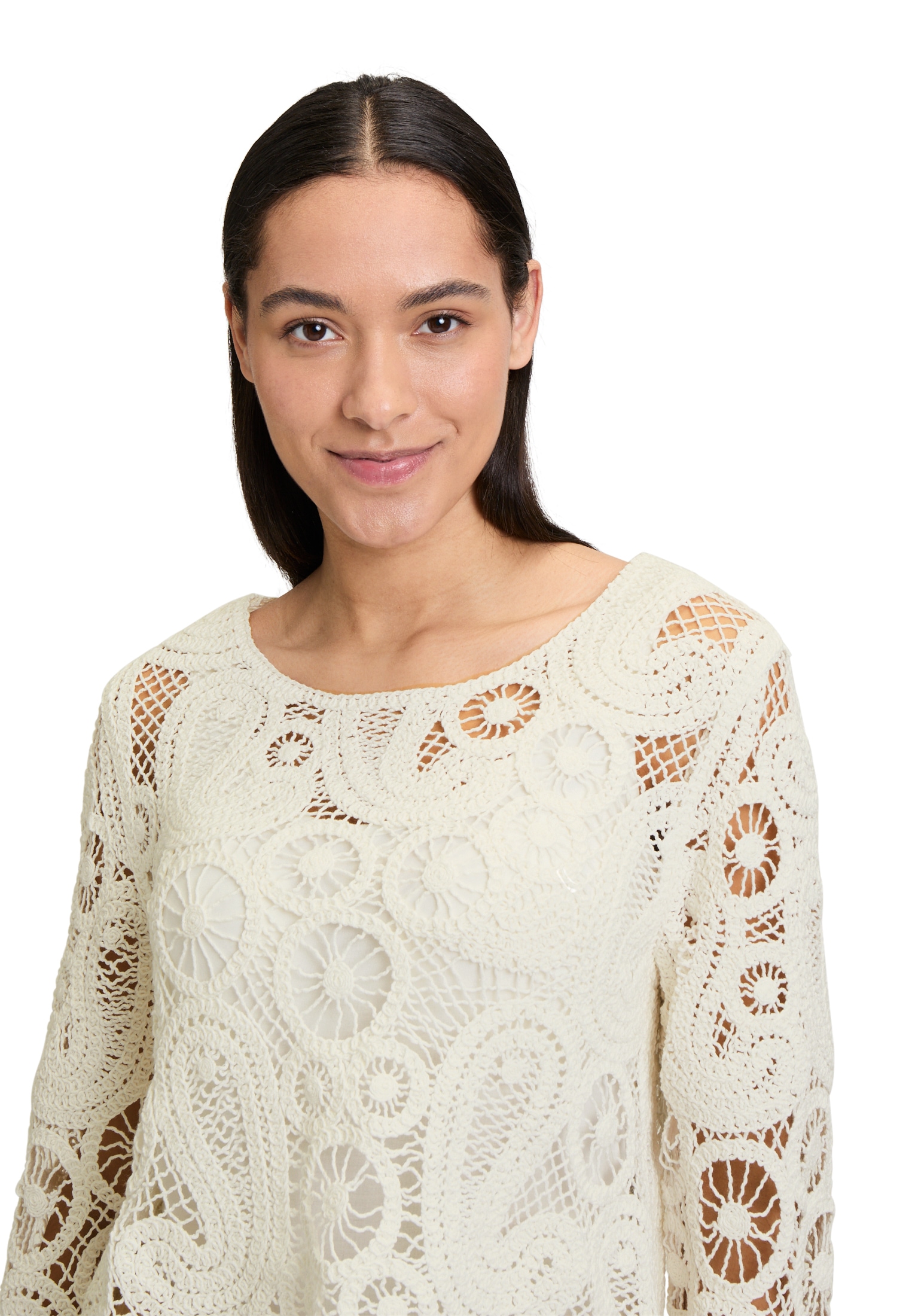 Betty Barclay Strickpullover »Betty Barclay Lochstrick-Pullover mit U-Boot-Ausschnitt«, (1 tlg.), limited edition