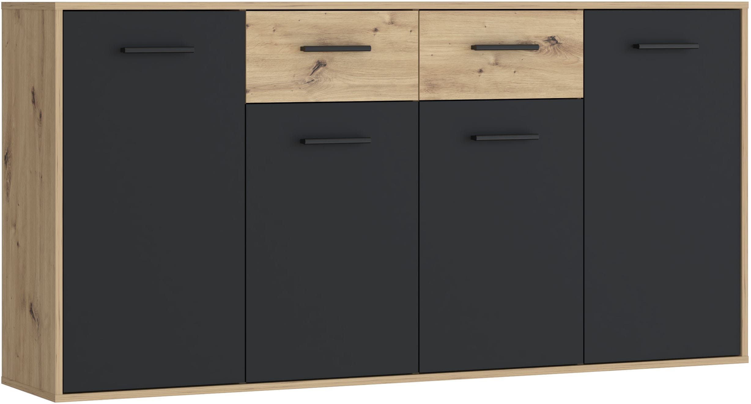 FORTE Sideboard "Sideboard, verschiedene Dekore, Schubkästen"