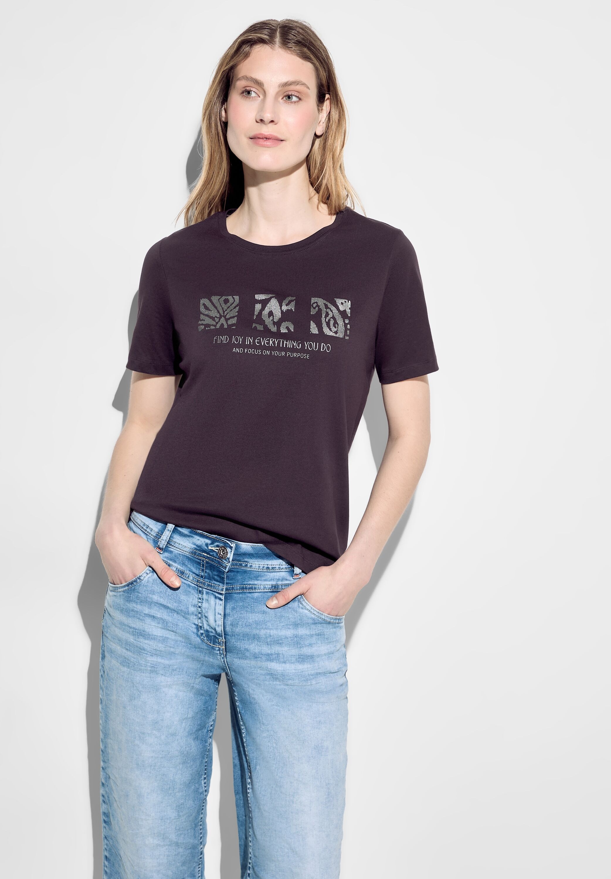Cecil T-Shirt, aus reiner Baumwolle