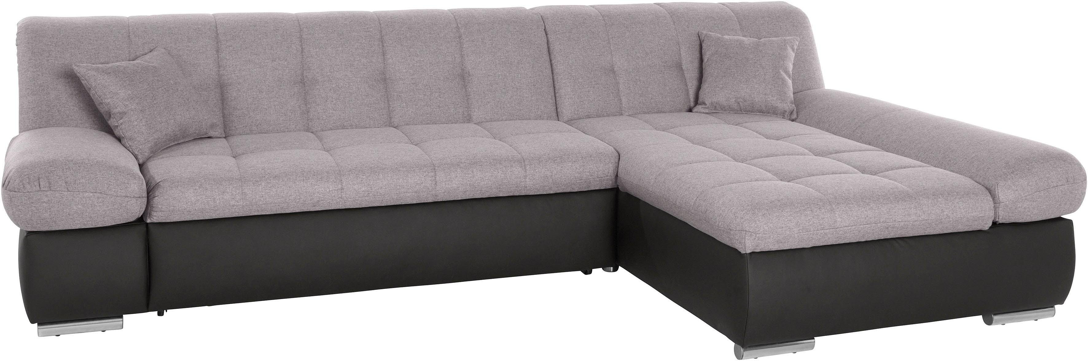 DOMO collection "MONA 297x173 cm, modern und komfortabel" whlw. mit Bettfunktion, L-Form