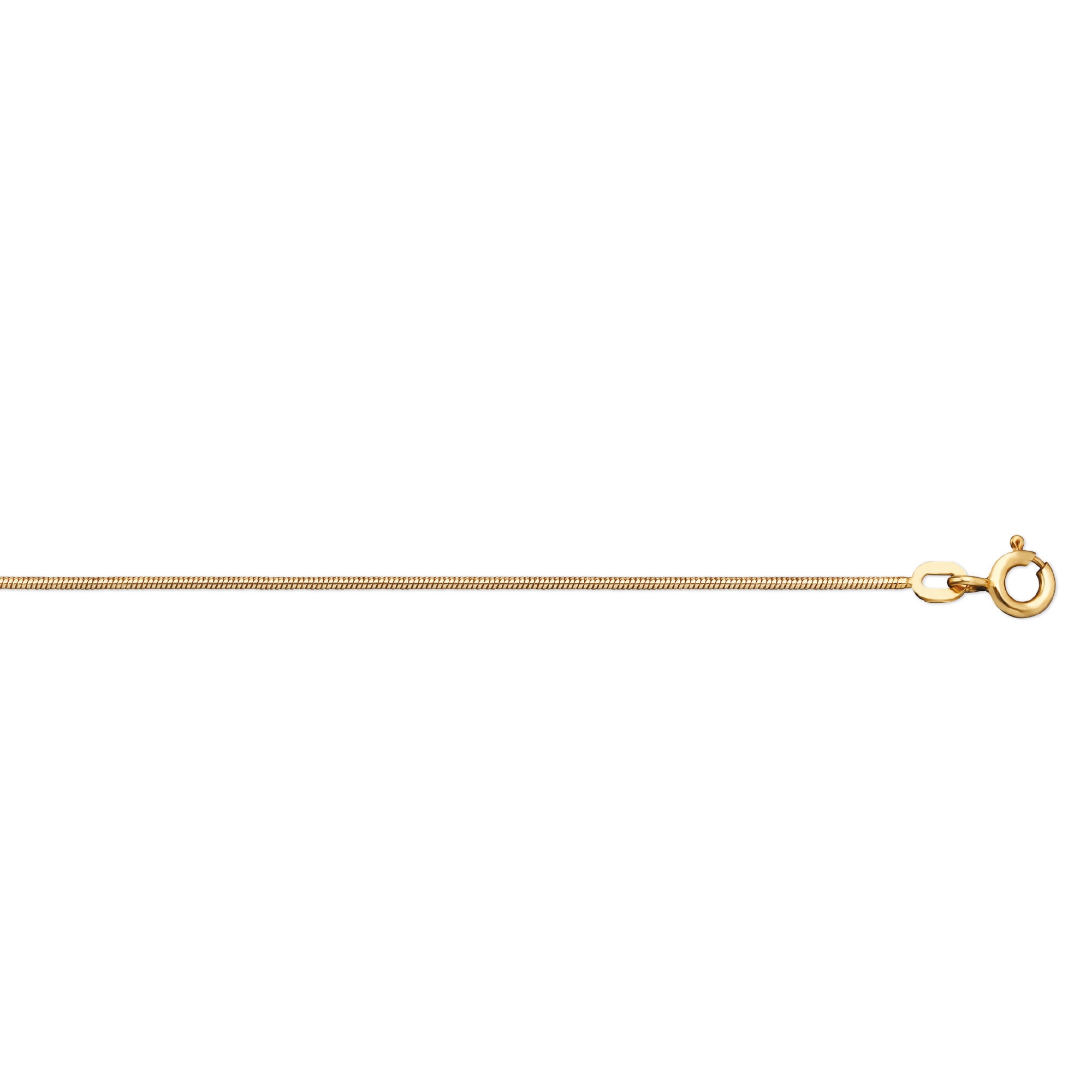 ONE ELEMENT Snake Chain Necklace Yellow Gold 50 cm