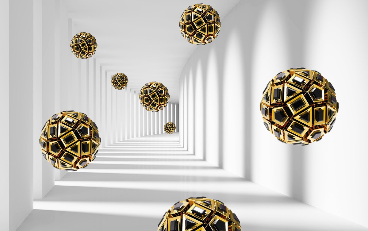 Papermoon Fototapete »Abstrakt 3D Effekt«