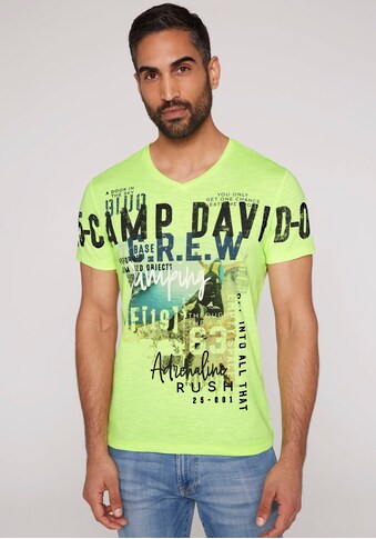 CAMP DAVID T-Shirt, mit kleinem Logo Print auf dem oberen Rücken kaufen
