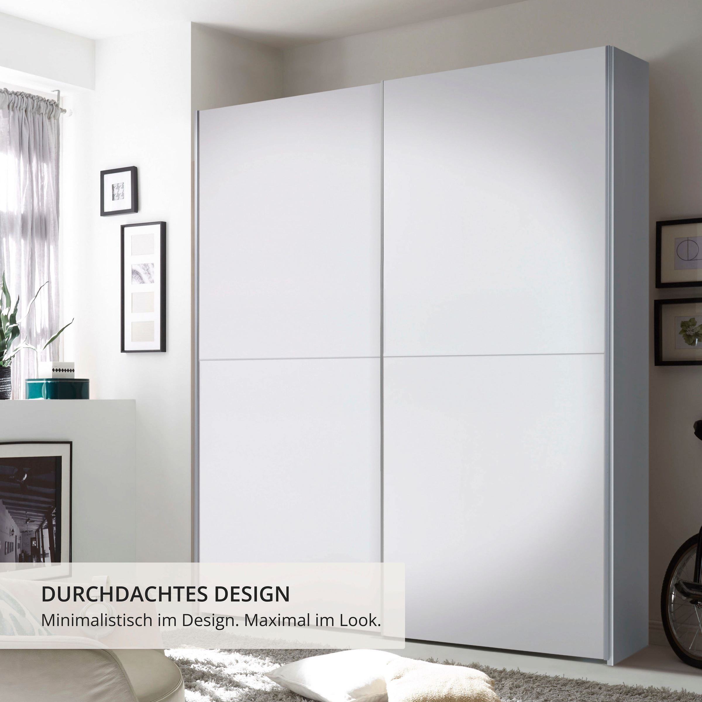 Schlafkontor Schwebetürenschrank "Time Schrank, Kleiderschrank mit Schiebet günstig online kaufen