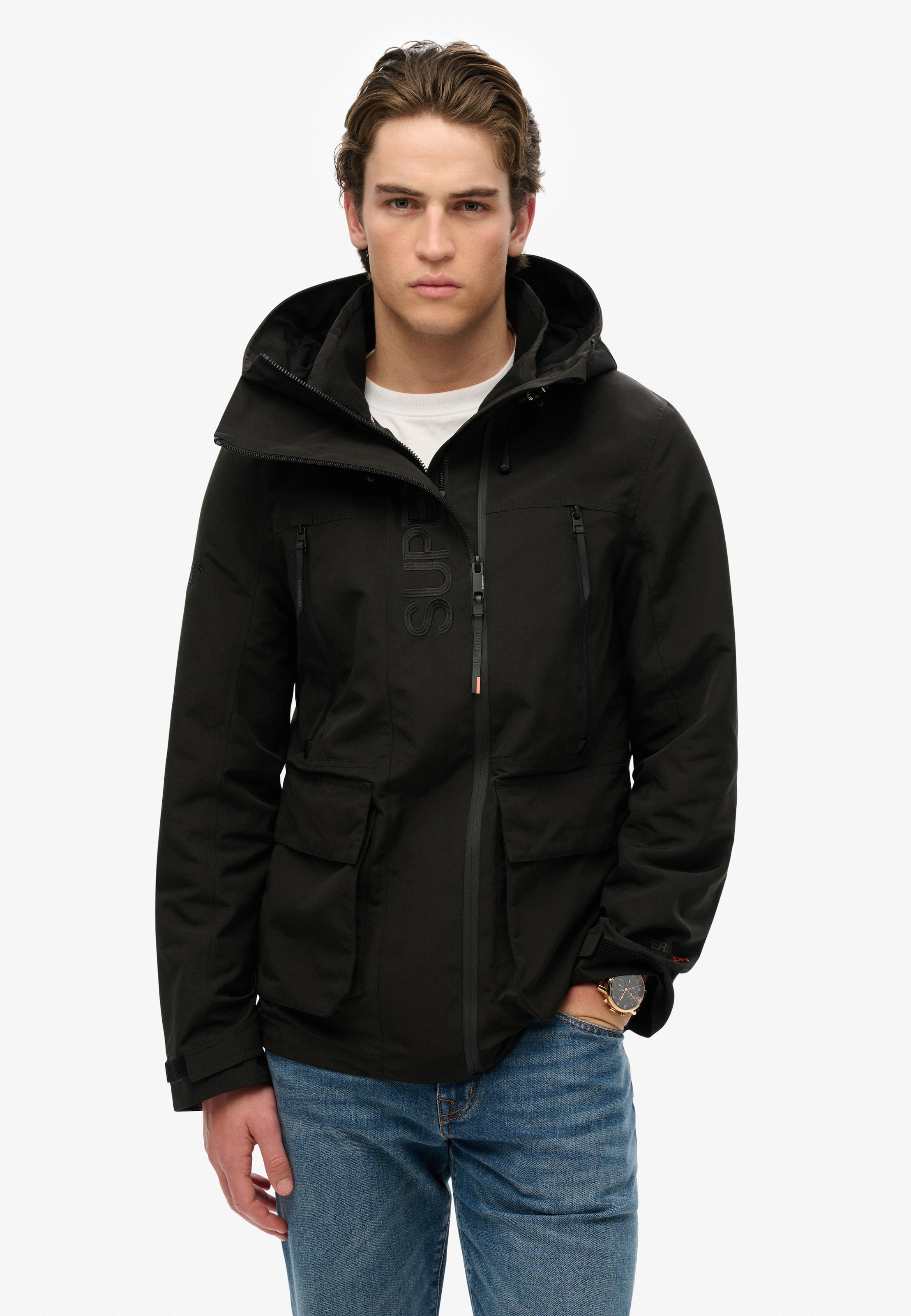 Superdry Outdoorjacke "HOOD ULTIMATE EMB WINDBREAKER", mit Kapuze günstig online kaufen