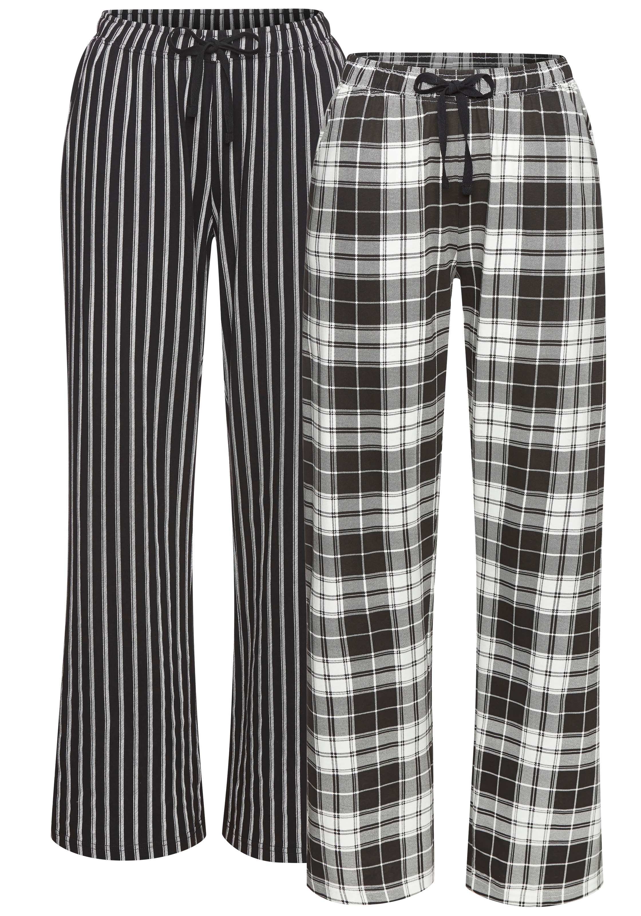 Vivance Dreams Pyjamahose Mit Karos oder Streifen günstig online kaufen
