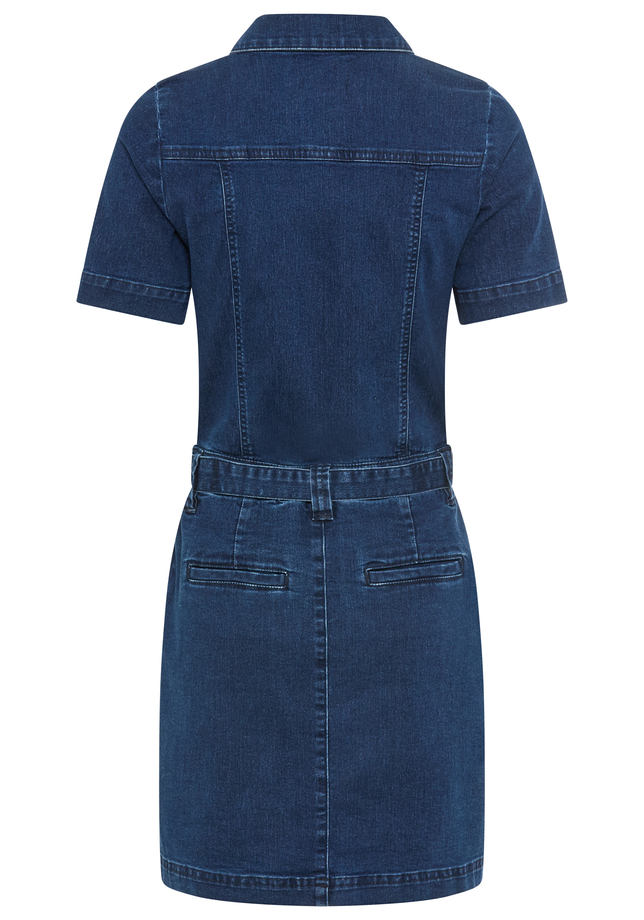 Arizona Jeanskleid aufgesetzte Taschen kniefrei, aus elastischer Baumwollmischung, mit aufgesetzten Taschen