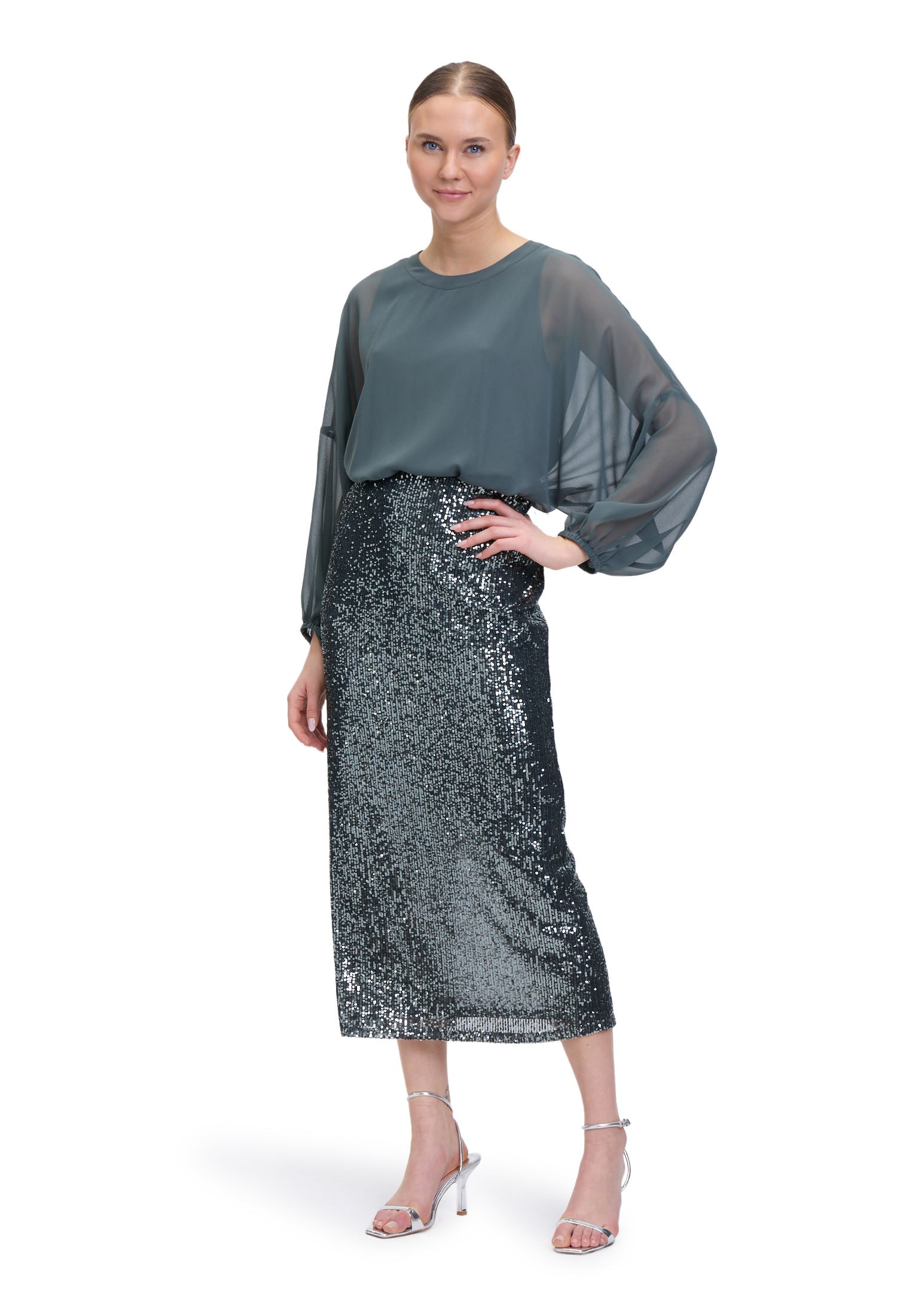 Vera Mont Schlupfbluse »Vera Mont Oversize-Bluse mit Rundhalsausschnitt«