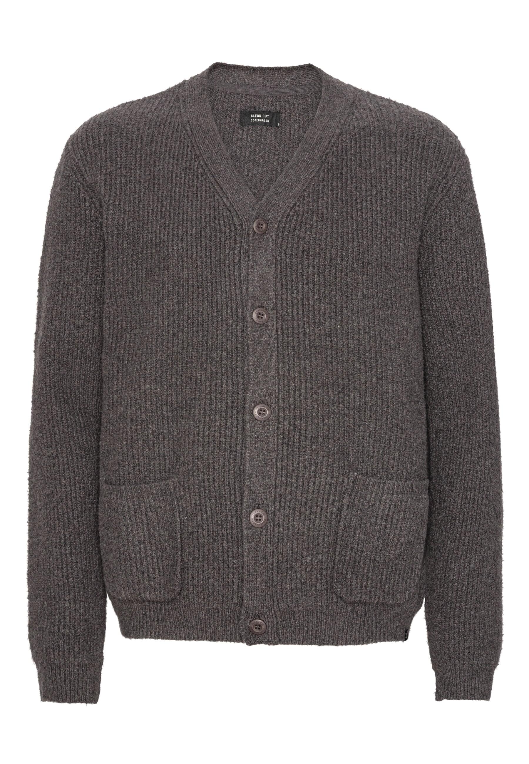 Clean Cut Copenhagen Strickfleecejacke "Clean Cut Copenhagen Brooks Cardiga günstig online kaufen